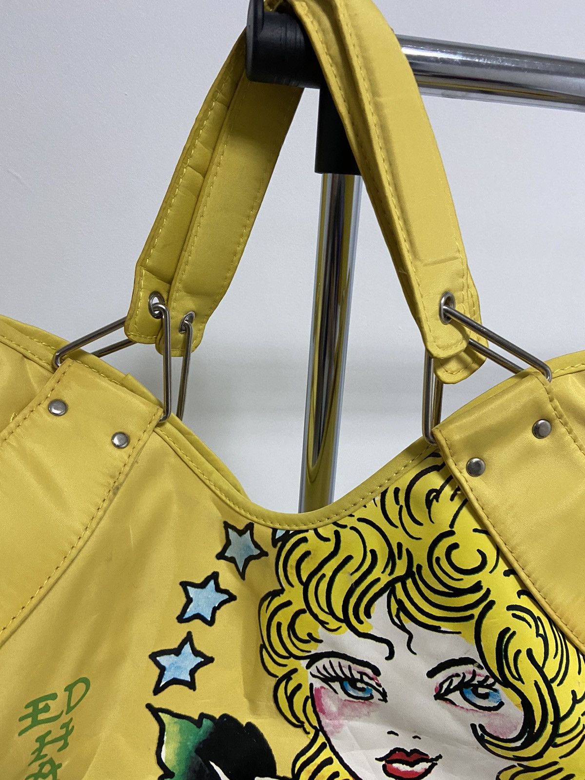 Ed Hardy × Vintage Ed Hardy Vintage Bag Shoulder Big Print Logo Shopper Size ONE SIZE - 3 Thumbnail