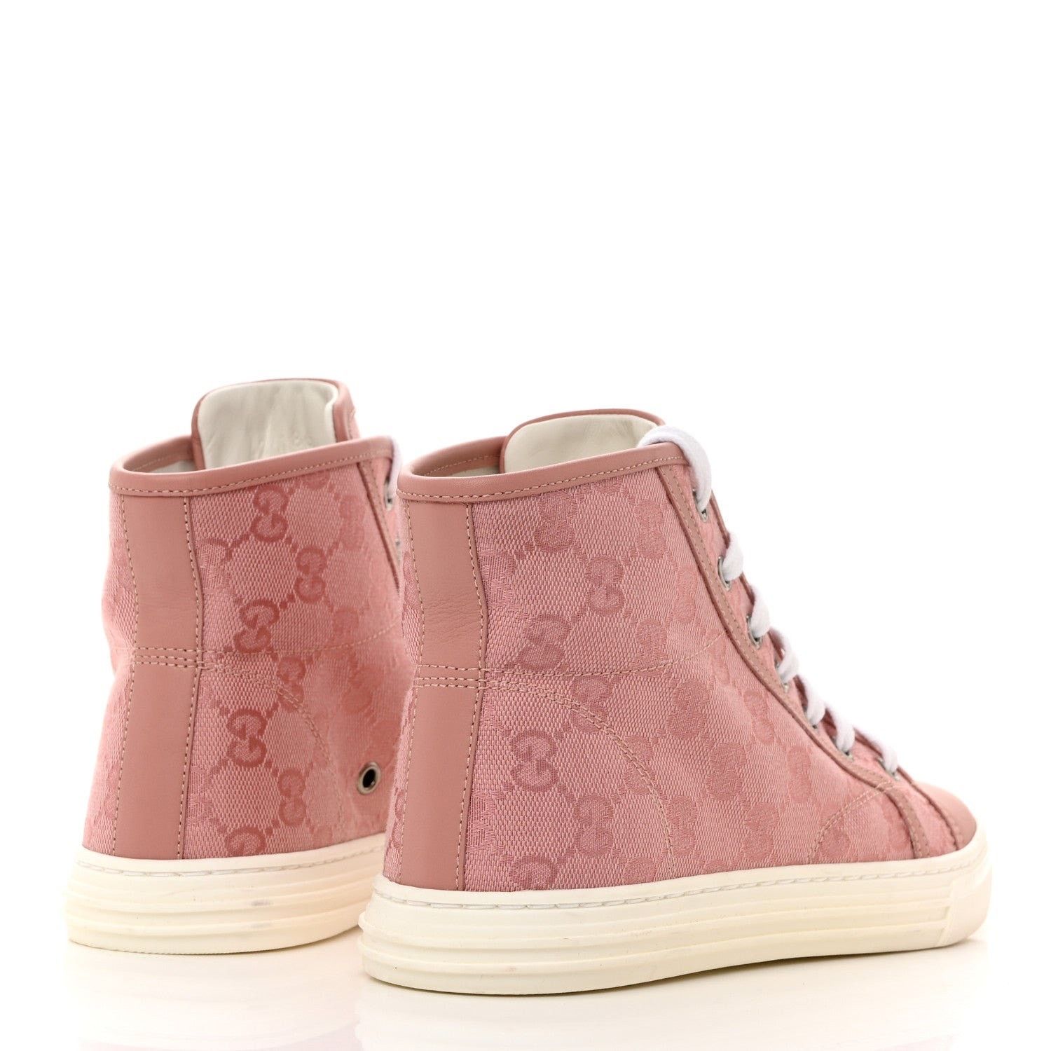 Gucci Gucci GG Canvas “Soft Pink” High-Top Sneakers Size 7.5 US Size US 7.5 / IT 37.5 - 4 Thumbnail