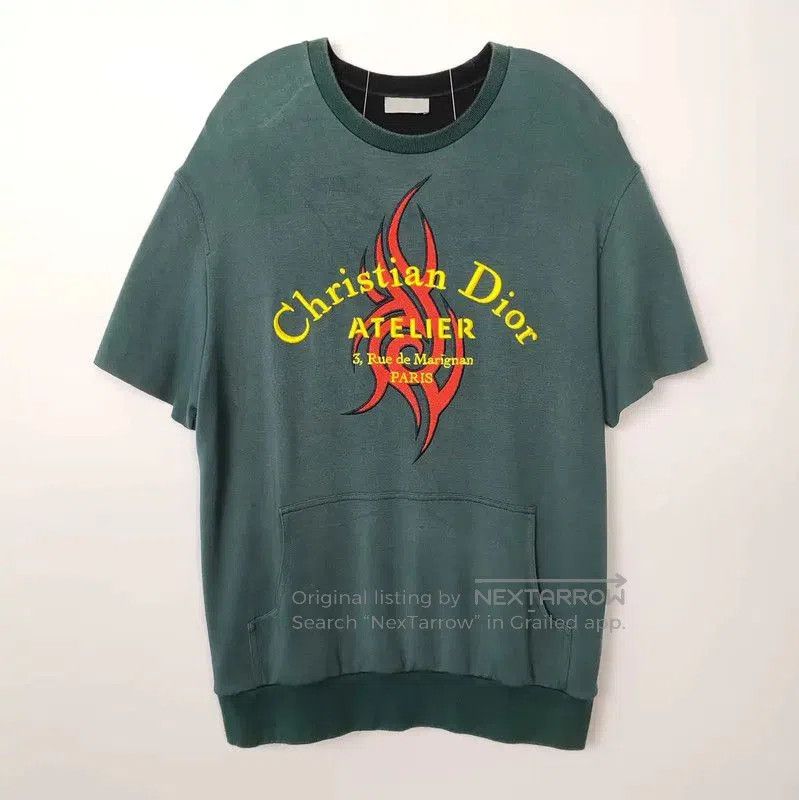 Dior Dior Green Cotton Men's T-Shirt . Size US L / EU 52-54 / 3 - 1 Thumbnail