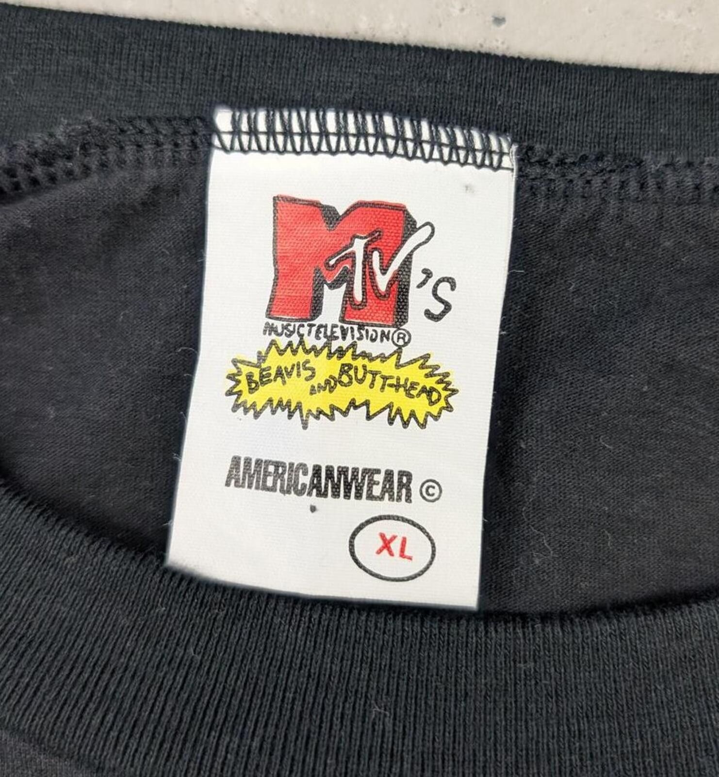Mtv Vintage 90s Beavis and Butt-Head MTV Cartoon Promo T-shirt Size US XL / EU 56 / 4 - 4 Thumbnail