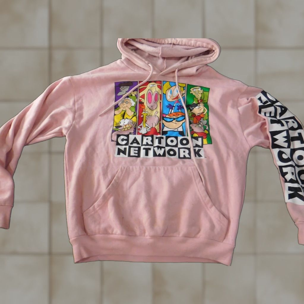 Pinko Cartoon Network Hoodie Women's Small Pink 90s Pullover Vintage pullover knit cotton Bl blemishes pilings theme 90s Womens Size S / US 4 / IT 40 - 1 Thumbnail