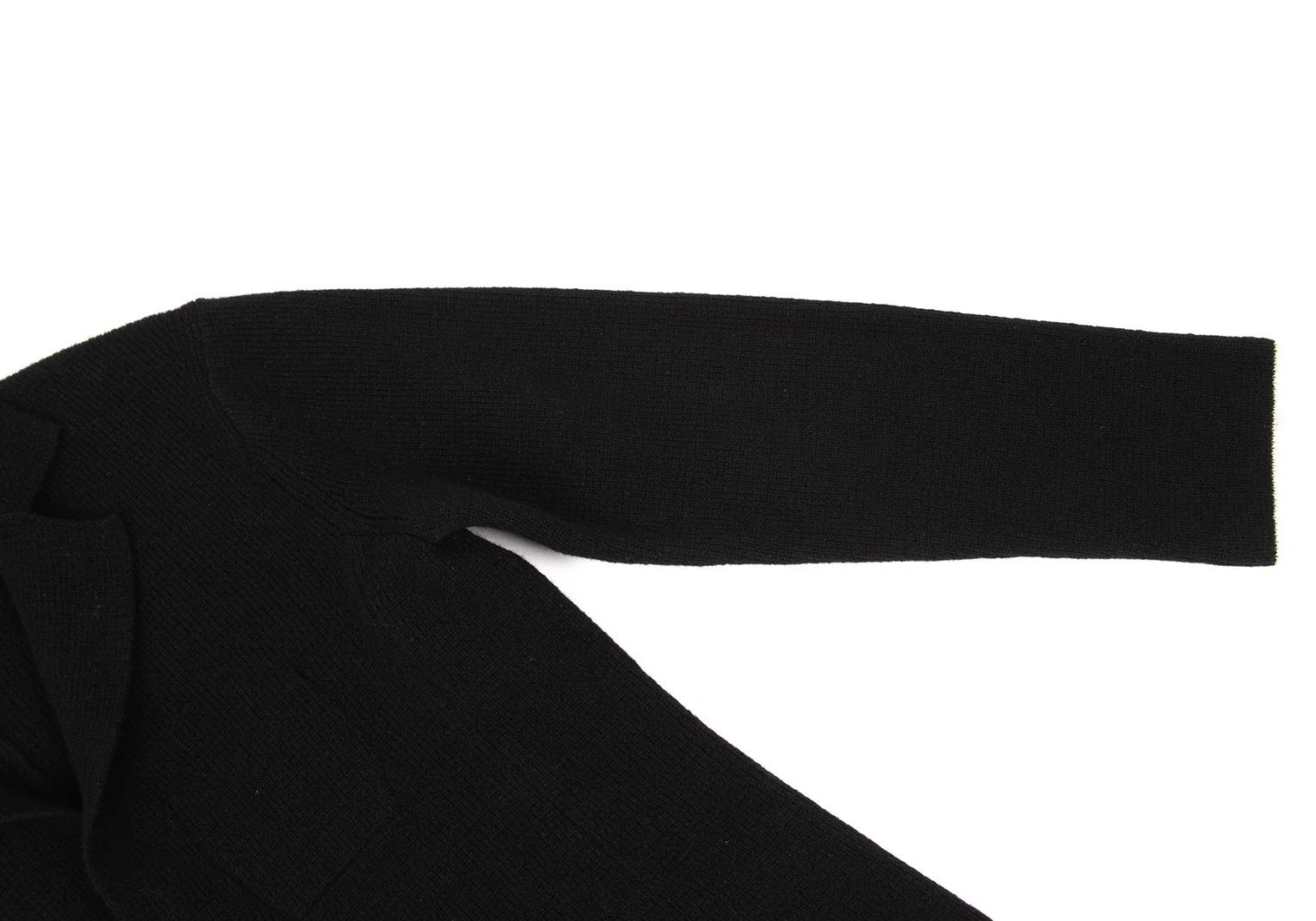 Yohji Yamamoto Yohji Yamamoto Wool Knit Blazer Black 3 Size US L / EU 52-54 / 3 - 6 Thumbnail