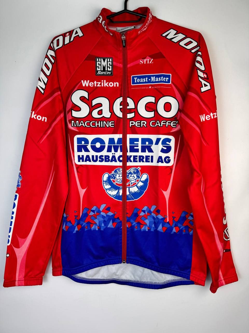 Santoni Saeco Romers SMS Santini Long Sleeve Cycling Jersey Size XL Size US XL / EU 56 / 4 - 1 Thumbnail