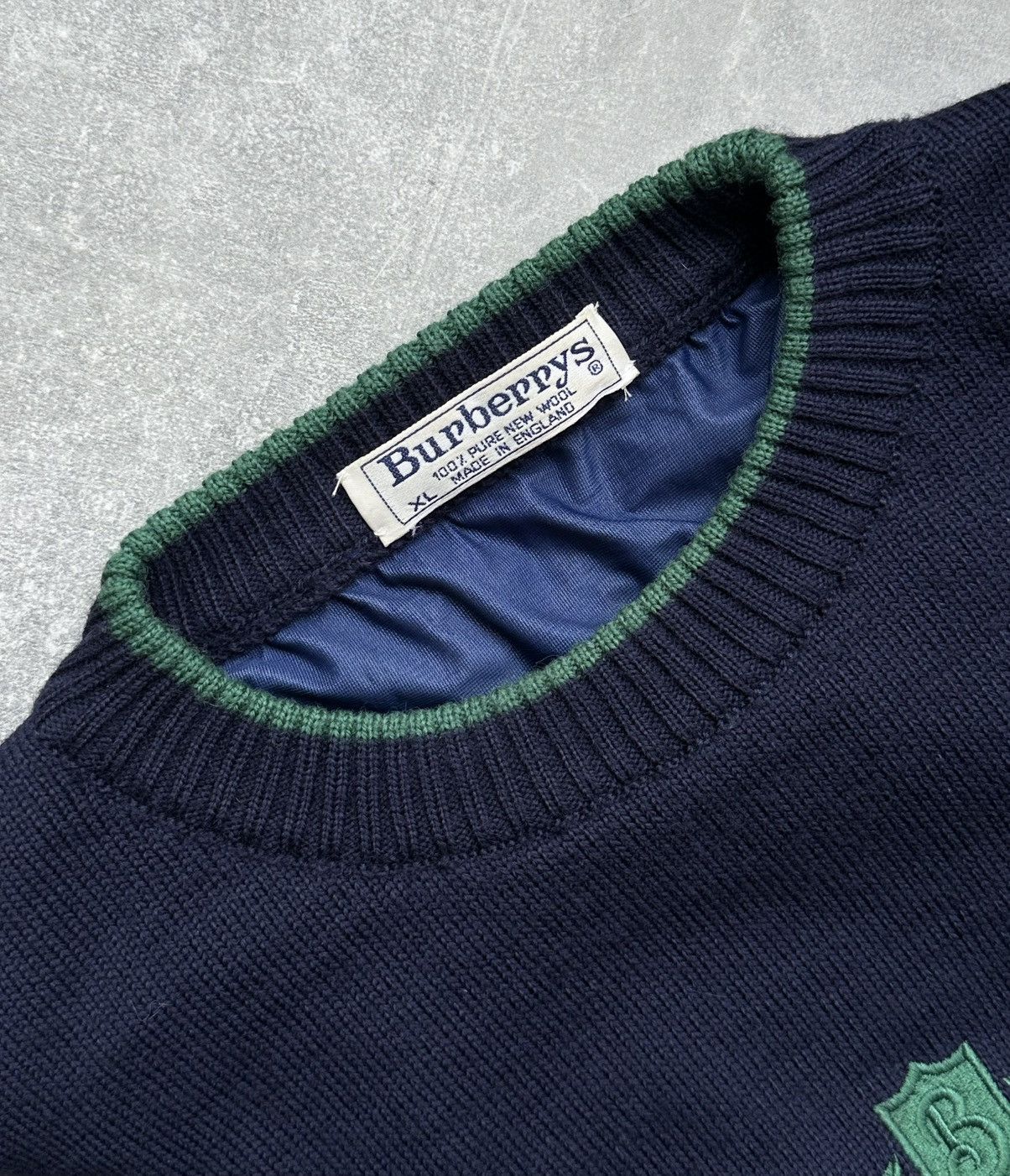 Burberry Vintage Burberrys Windbreaker Wool Sweater Men’s XL rare Size US XL / EU 56 / 4 - 6 Thumbnail