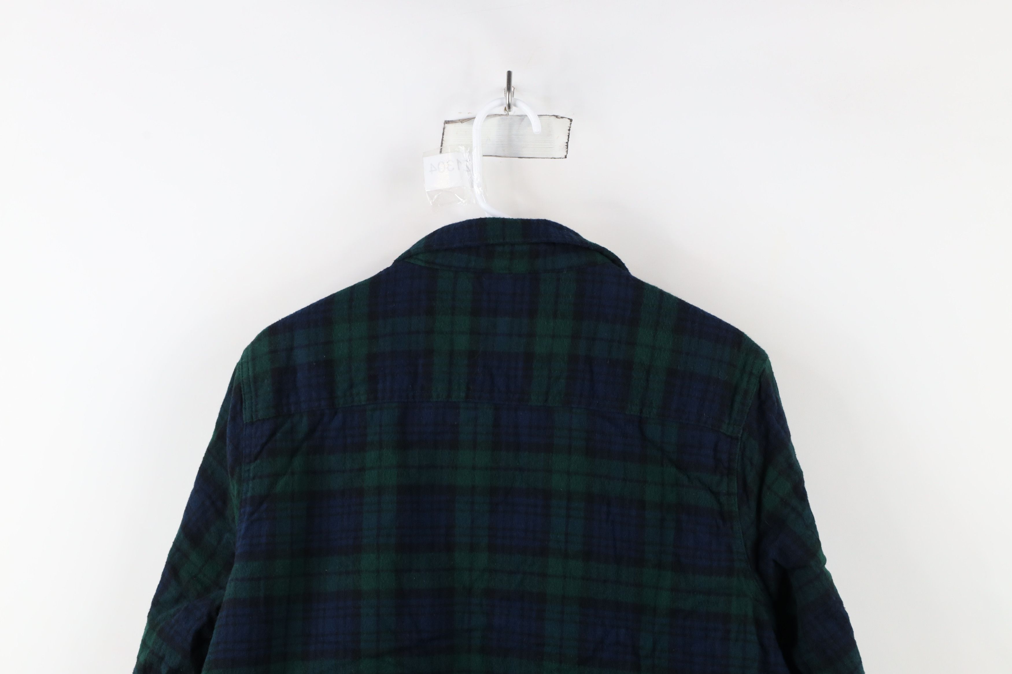 L.L. Bean × Vintage Vintage LL Bean Fit Fleece Lined Flannel Shirt Jacket Plaid Size L / US 10 / IT 46 - 12 Thumbnail