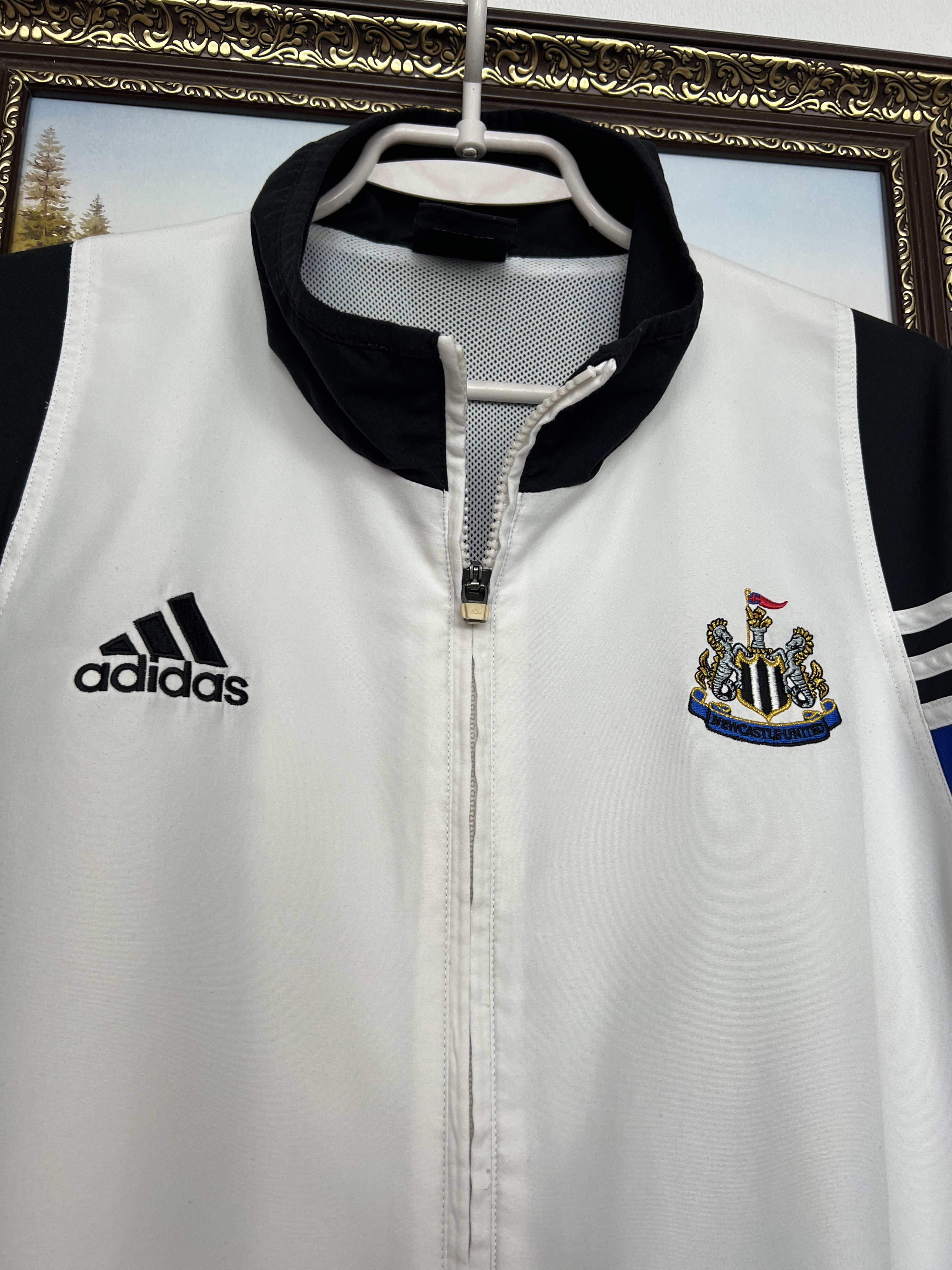 Adidas Vintage Newcastle United Football Jacket Soccer Track Top Size US L / EU 52-54 / 3 - 3 Thumbnail