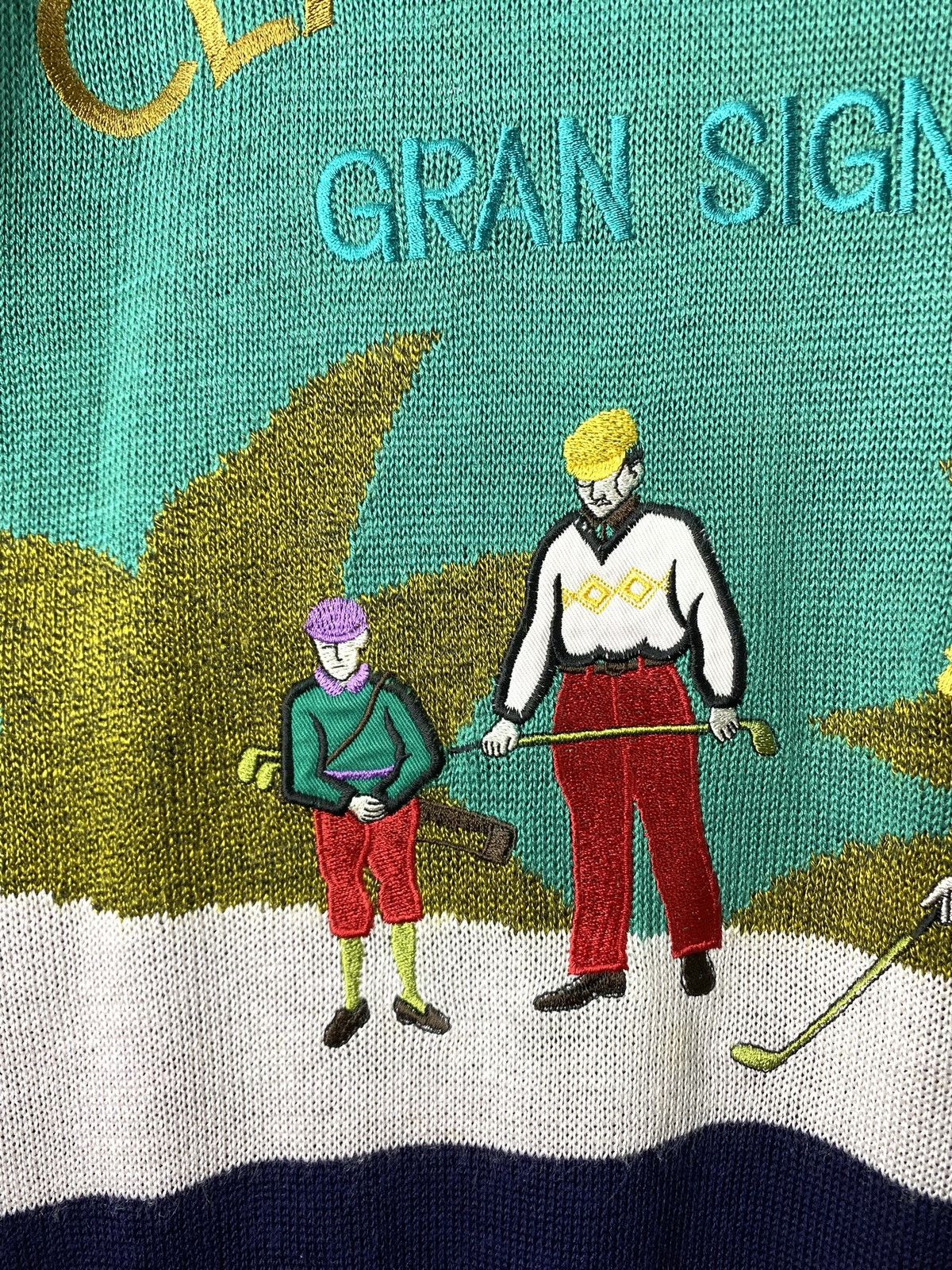 Designer × Japanese Brand Rare! Vintage Golf Players Knit Sweater Japanese Retro Size US L / EU 52-54 / 3 - 6 Thumbnail
