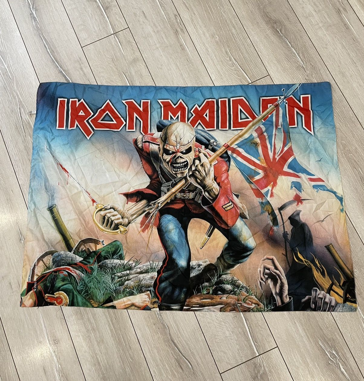 Iron Maiden × Vintage Vintage Iron Maiden 2005 Poster Scarf Size ONE SIZE - 1 Thumbnail