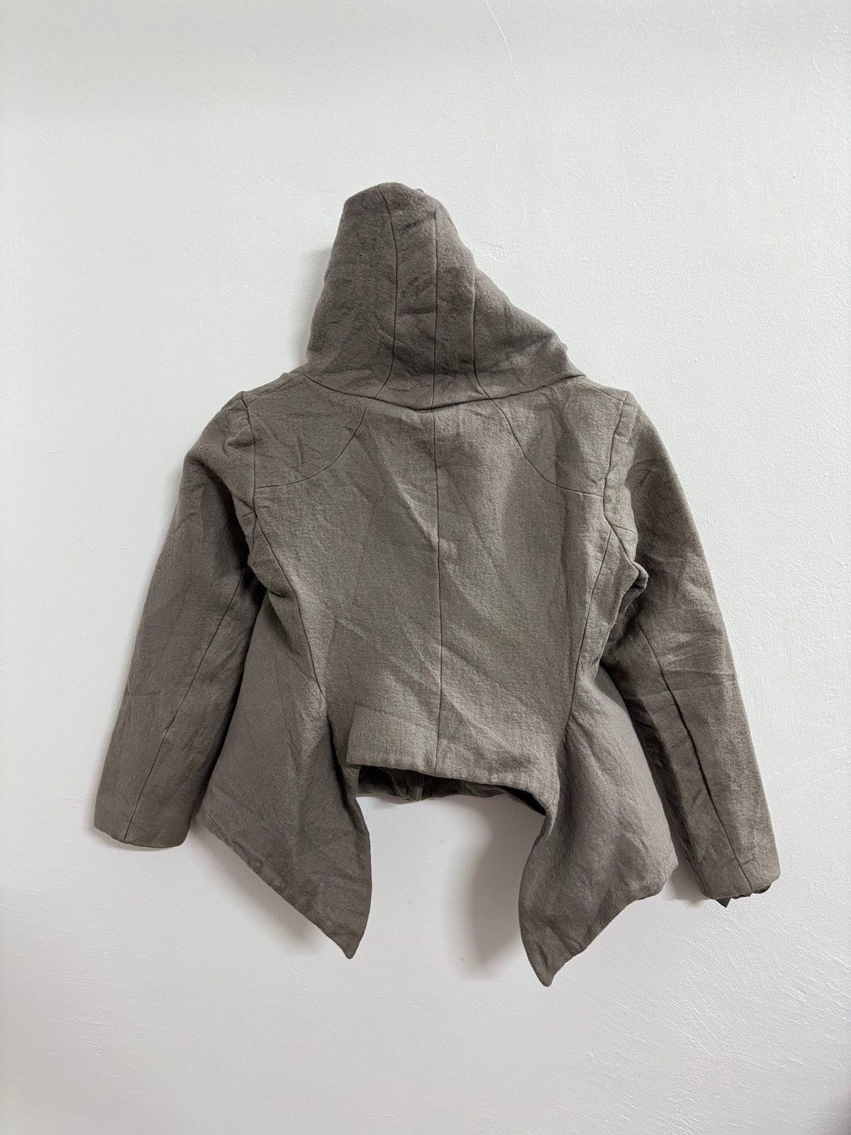 Helmut Lang Asymmetrical Crop Hoodie Jacket
