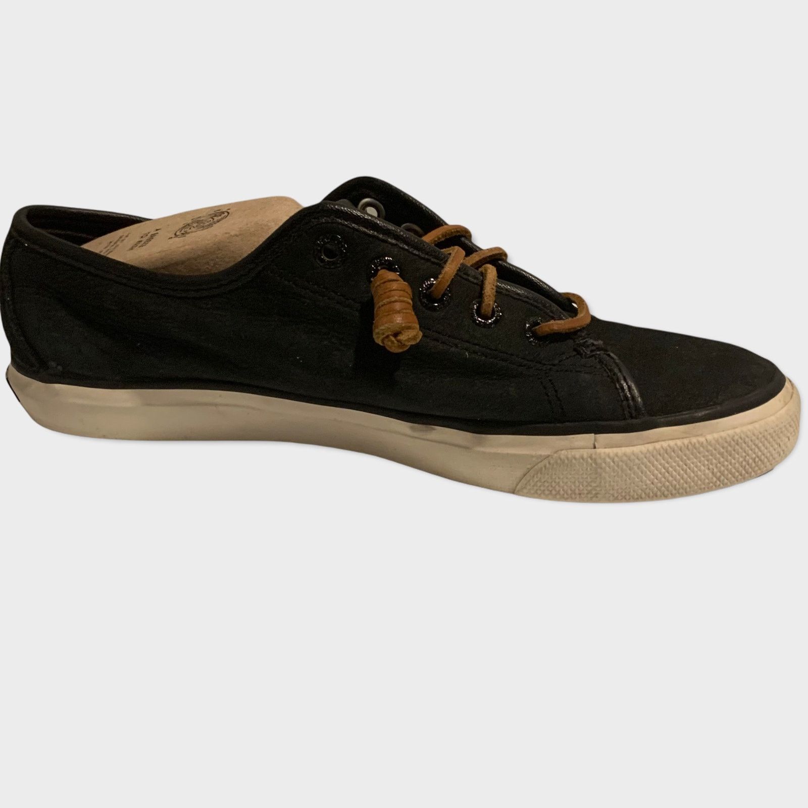 Sperry Sperry Topsider Pier View Black Leather Boat Shoe 8 Maritime Size US 8 / IT 38 - 7 Thumbnail