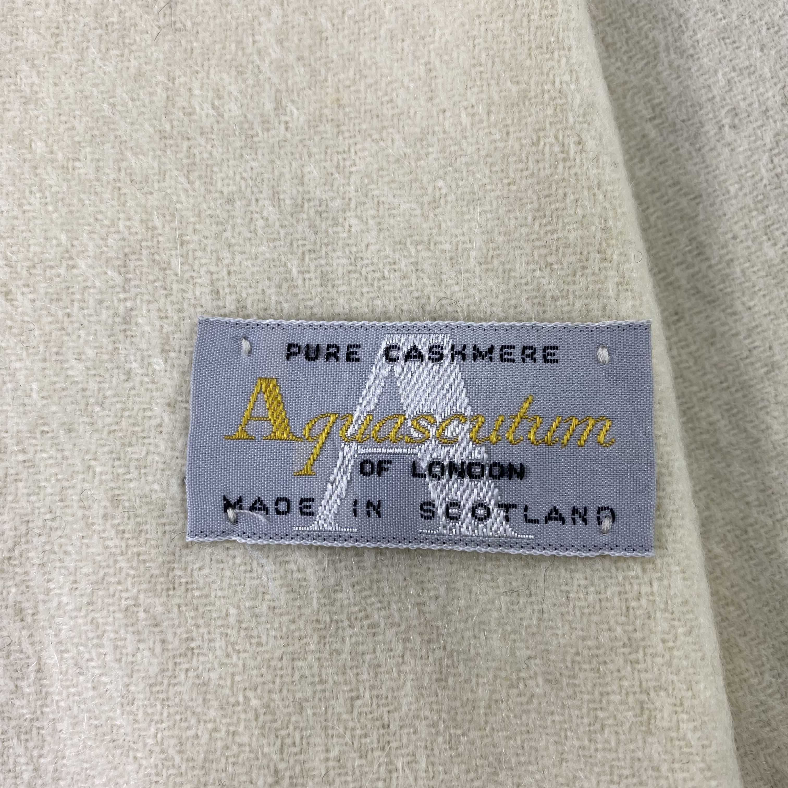 Aquascutum Aquasqutum Cashmere Muffler / Scarf / Neckwear - T1254 Size ONE SIZE - 6 Thumbnail