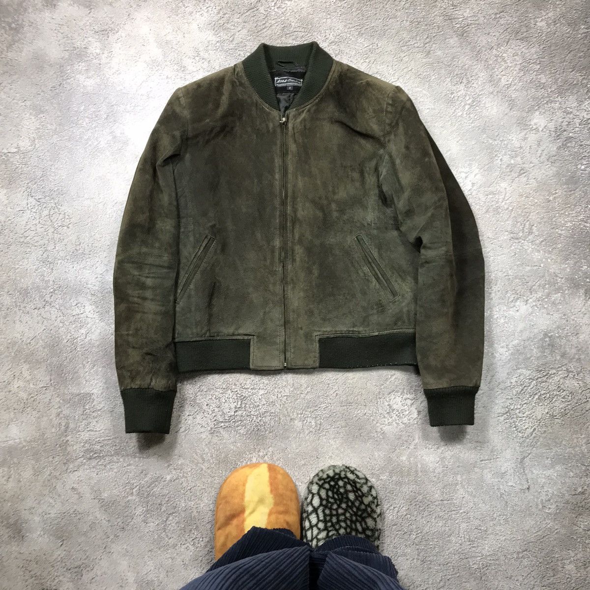 Vintage Vintage Y2K Suede Bomber Jacket Streetwear Grunge Relaxed M Size US M / EU 48-50 / 2 - 1 Thumbnail