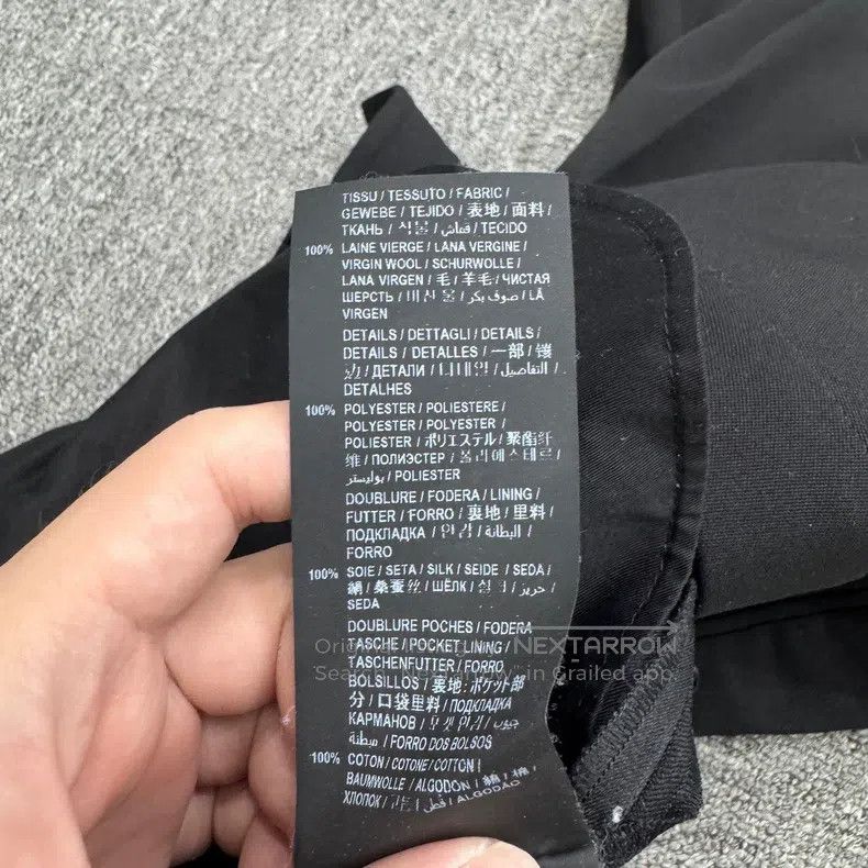 Saint Laurent Paris Saint Laurent Paris Black Wool Casual Trousers Size US 34 / EU 50 - 4 Thumbnail