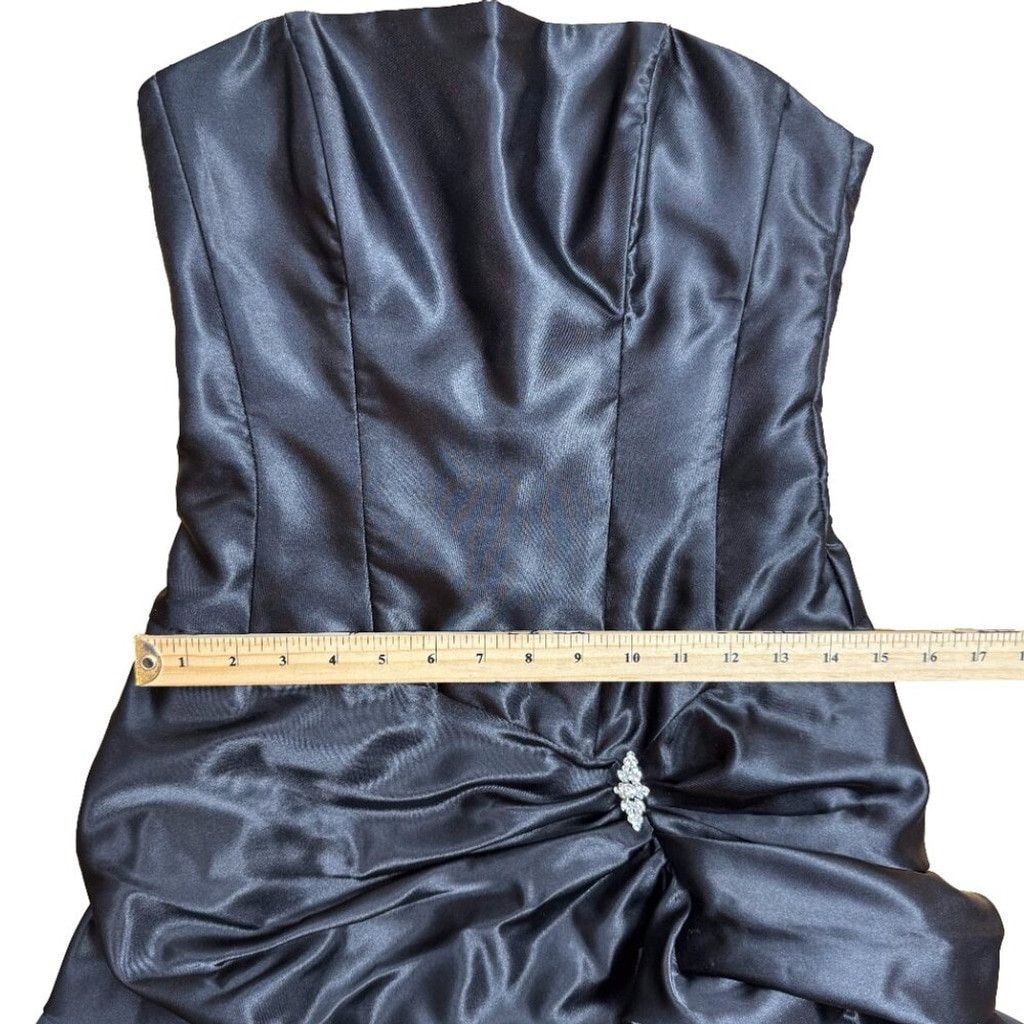 Jessica McClintock JESSICA MCCLINTOCK GUNNE SAX Puffy Waist Mini Black Dress 5 Size M / US 6-8 / IT 42-44 - 12 Thumbnail