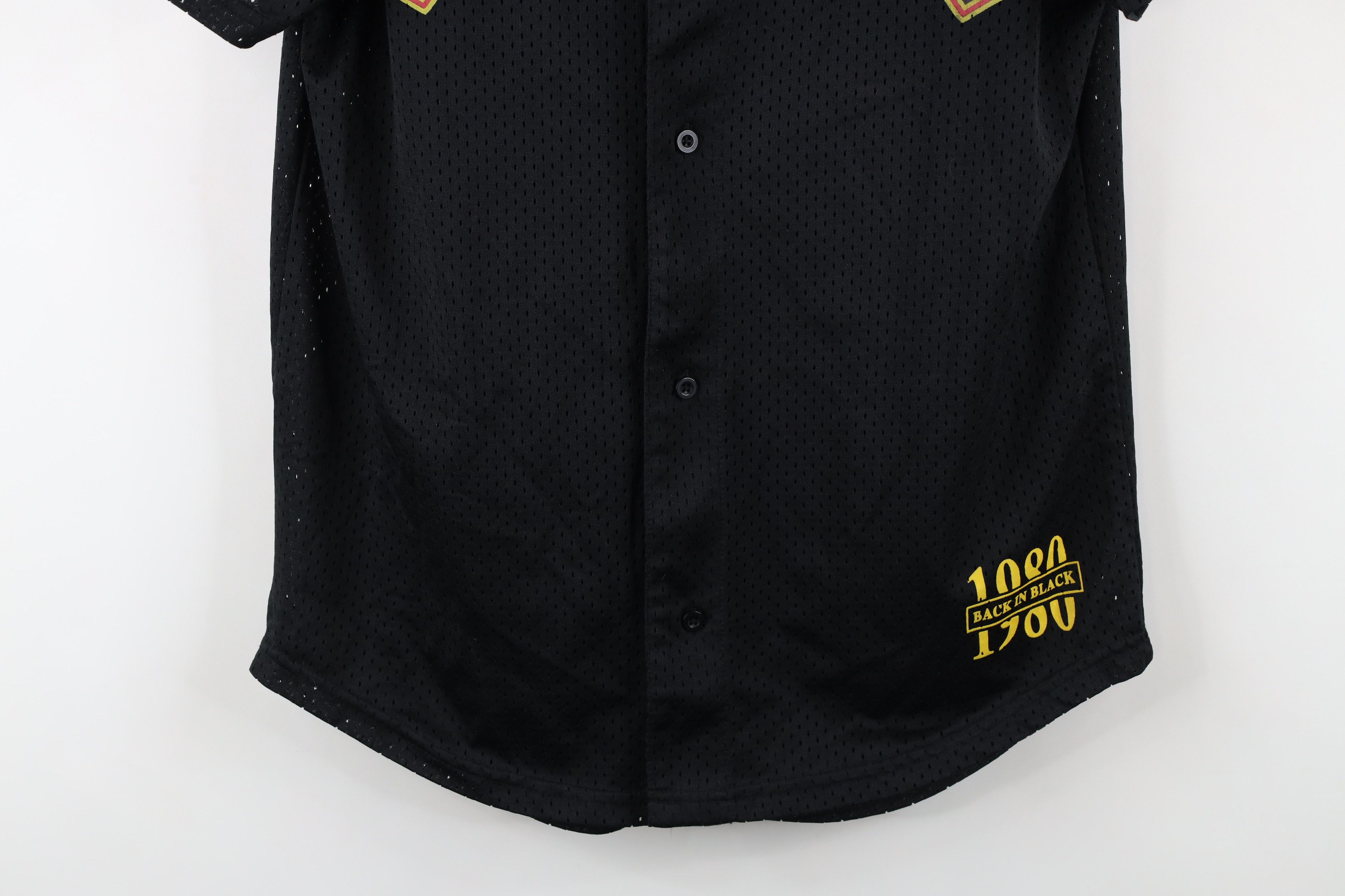 Vintage Retro In Black Hells Bells Tour ACDC Band Baseball Jersey Size US S / EU 44-46 / 1 - 3 Thumbnail