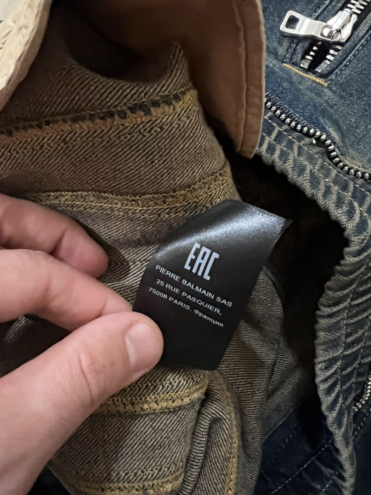 Balmain Balmain two-tone skinny jeans size 33 $2800 Size US 33 - 8 Thumbnail