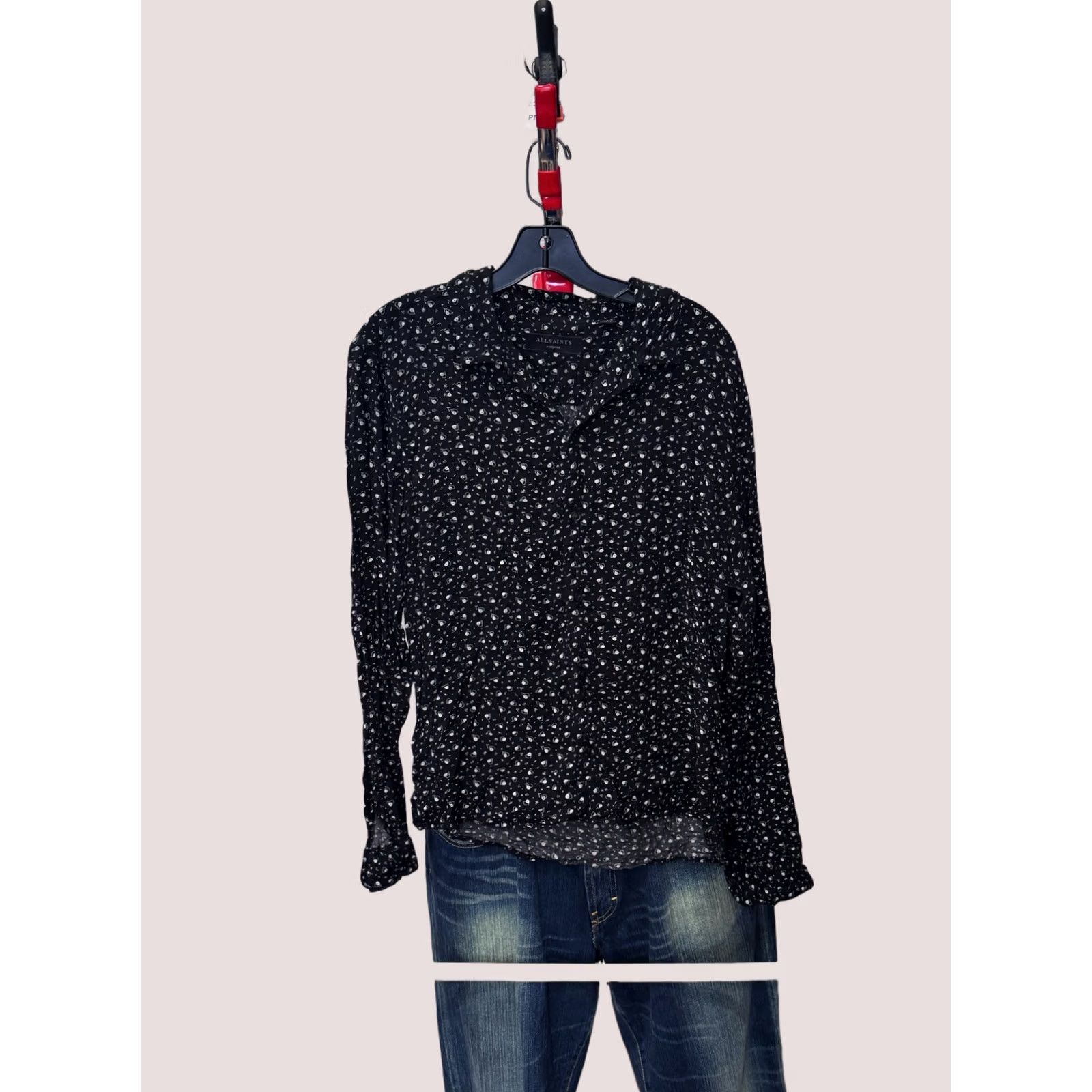 Allsaints Allsaints Shirt Mens Medium M Allsaints Unique Hearts Rayon Long Sleeve Shirt Multicolor 15.5 x 34 Size US M / EU 48-50 / 2 - 1 Thumbnail