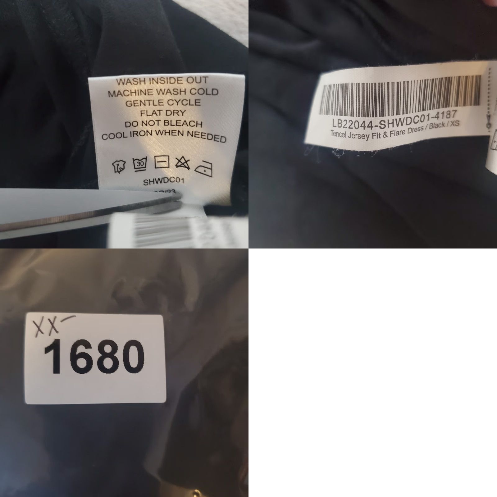 Quince Quince Dress Women XS Black Midi Sleeveless Jersey Lyocell Spandex Pockets Minimalist Fit & Flare Tank Sundress Size XS / US 0-2 / IT 36-38 - 9 Thumbnail