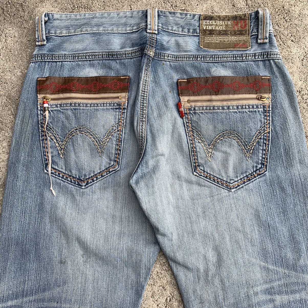 Japanese Brand Vintage Japan Edwin Navajo Distressed Two Tone Denim W35 Size US 35 - 11 Thumbnail