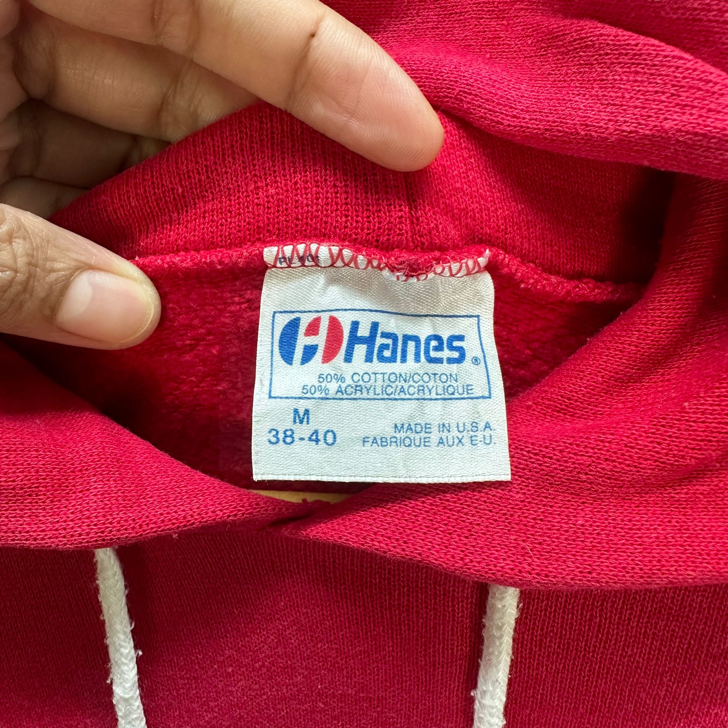 Coca Cola 90's HANES 50/50 COCA COLA BIG LOGO RED HOODIES #8837-030 Size US M / EU 48-50 / 2 - 7 Thumbnail