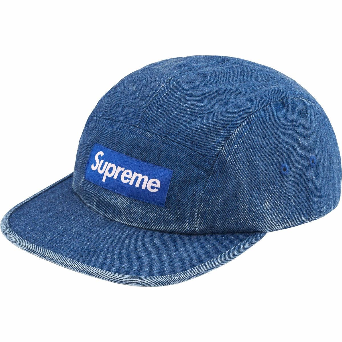 Buy Supreme Bandana Jacquard Denim Camp Cap 'Blue' - SS25H86