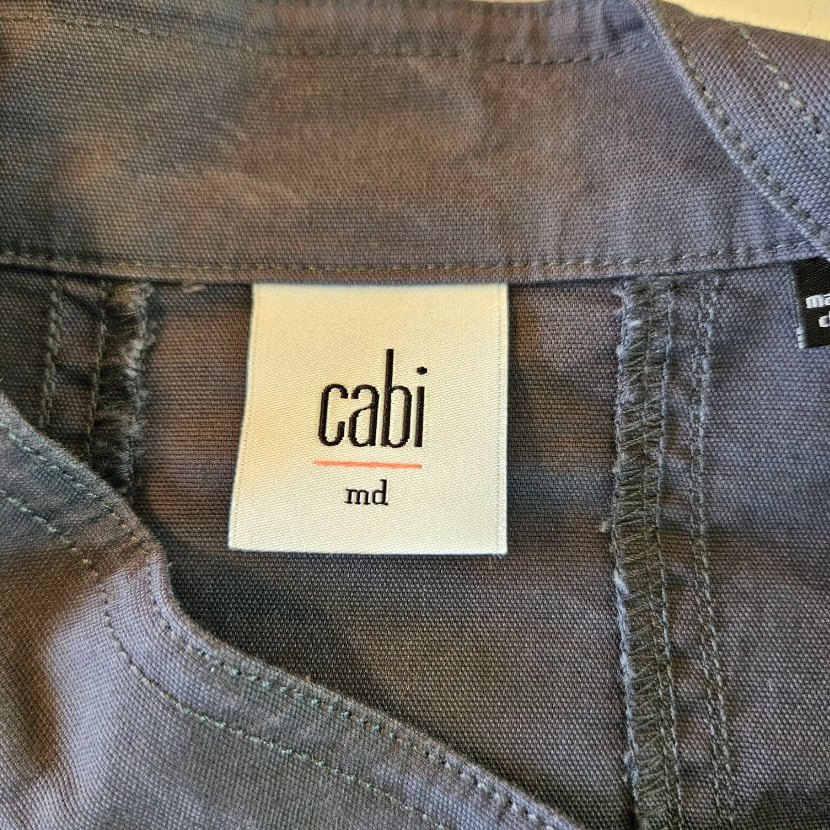 Vintage Cabi 3023 Womens Twilight Asymmetrical Moto Jacket Sz Medium Blue/Gray Women Jacket Motorcycle Size M / US 6-8 / IT 42-44 - 5 Thumbnail