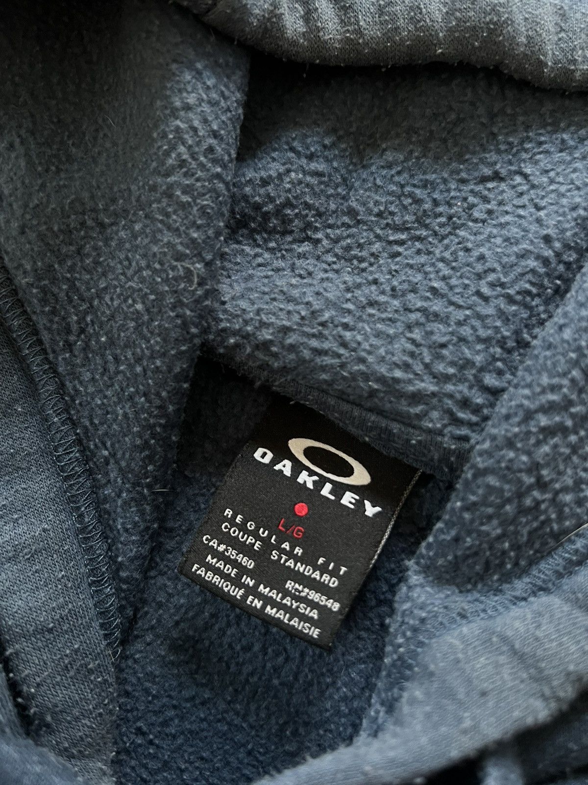 Oakley × Vintage 🤖 90’s OAKLEY RETRO FACTORY PILOT Y2K HOODIE Size US L / EU 52-54 / 3 - 4 Thumbnail