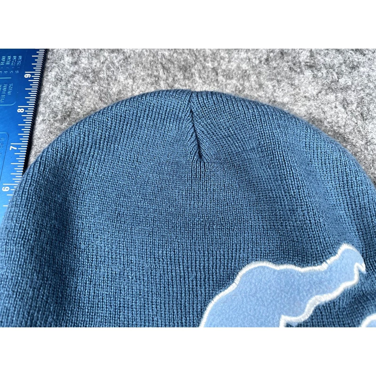 Vintage Athletech Beanie Mens One Size Blue Knit Snowboarder Fleece Lined Winter Reversible OSFM Cold Weather Hat Size US M / EU 48-50 / 2 - 3 Thumbnail