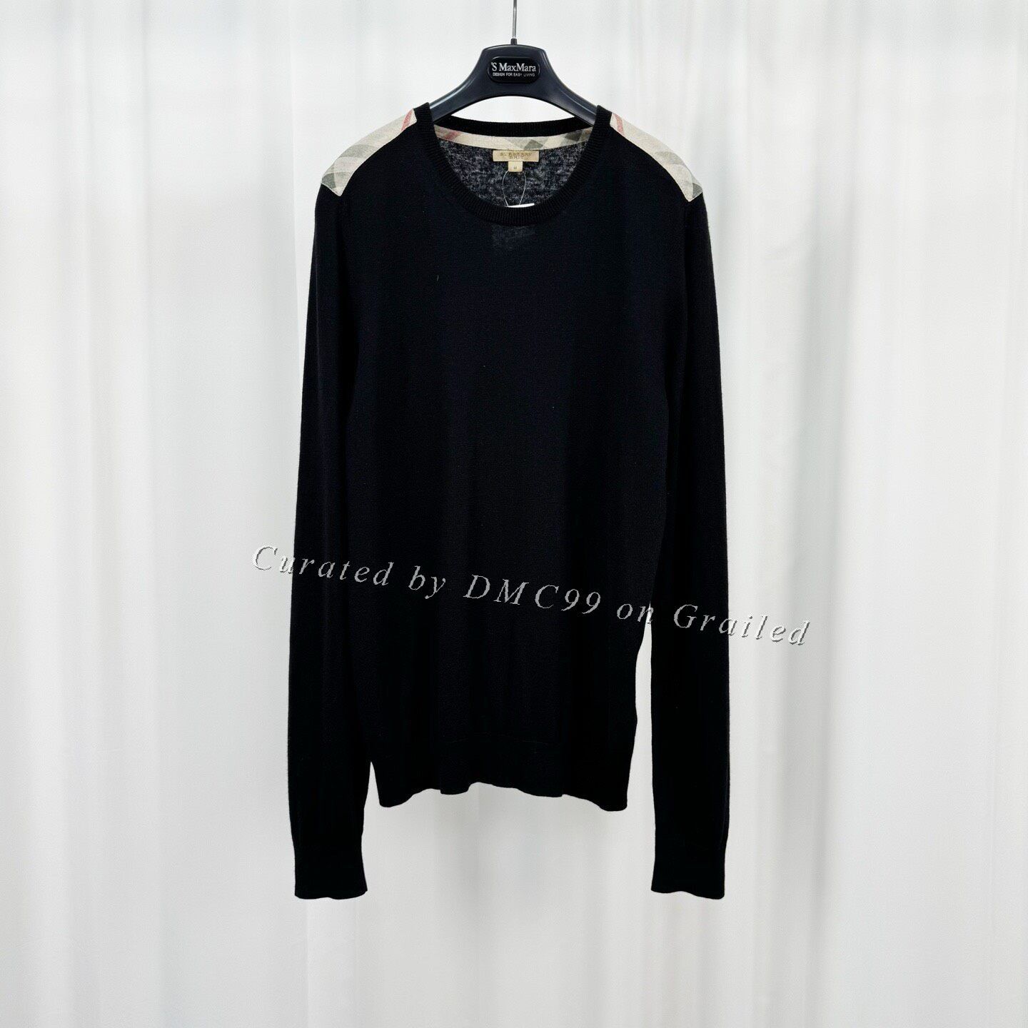 Burberry Burberry Check Panel Knit Sweater Size US M / EU 48-50 / 2 - 1 Thumbnail