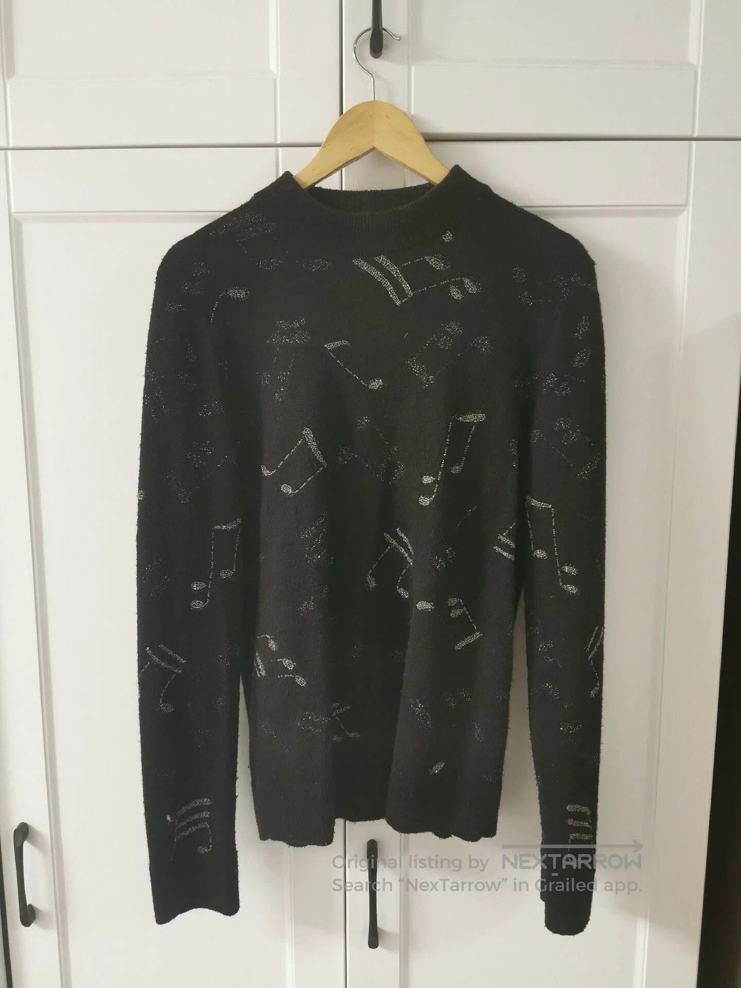 Saint Laurent Paris Saint Laurent Classic Black Sweater. Size US L / EU 52-54 / 3 - 1 Thumbnail