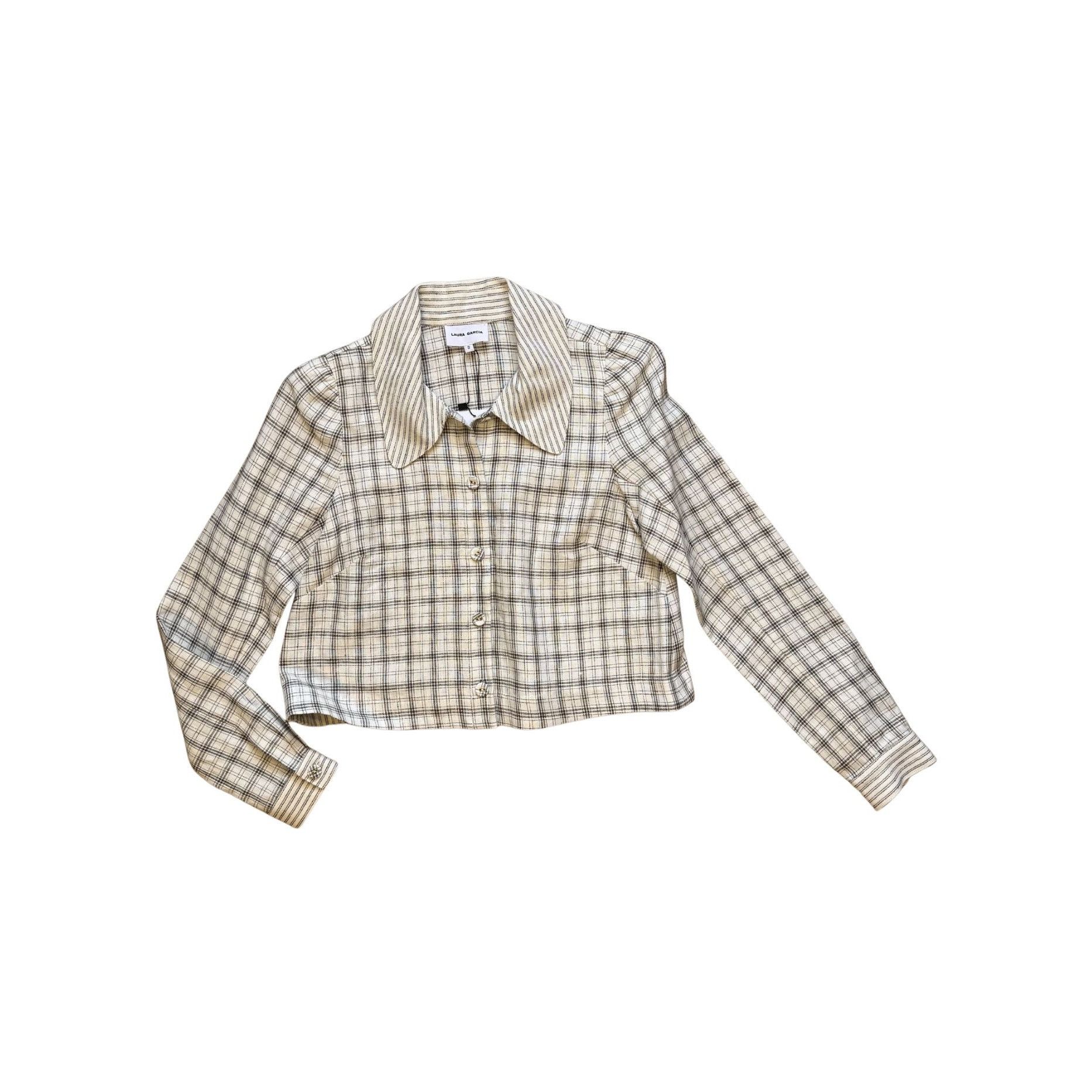 Other Garcia x Dani Collar Plaid Blouse NWT $395 Sz 0 Size XS / US 0-2 / IT 36-38 - 2 Thumbnail