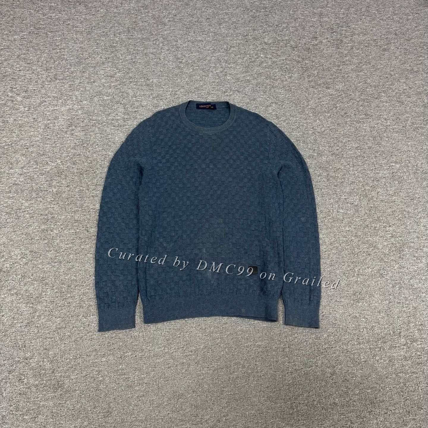 Louis Vuitton Louis Vuitton Checkered Crewneck Wool Sweater M Size US M / EU 48-50 / 2 - 1 Thumbnail