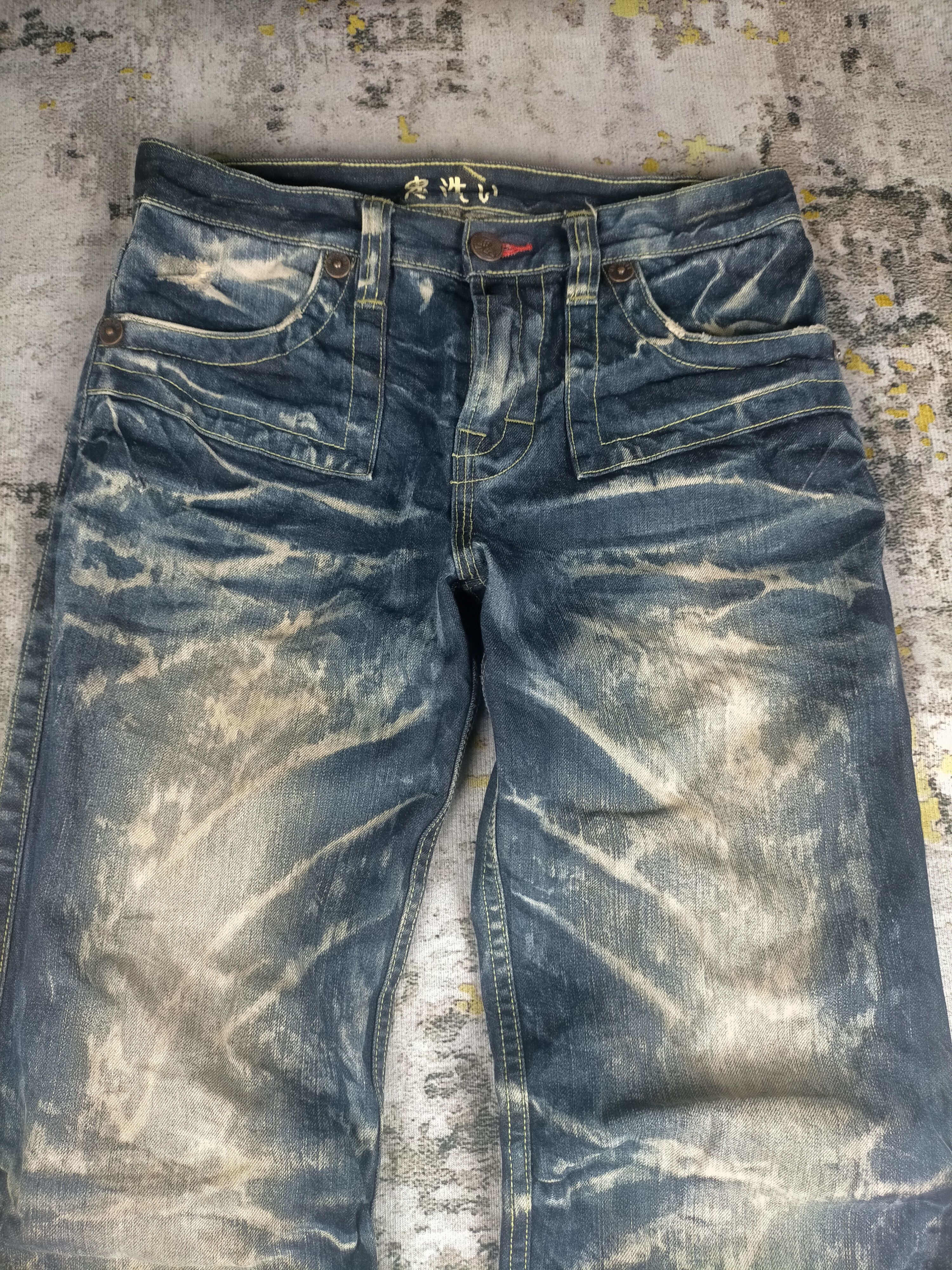 Tornado Mart Vintage Rare Oniarai Crazy Clawmark Washed Jeans Size US 30 / EU 46 - 3 Thumbnail