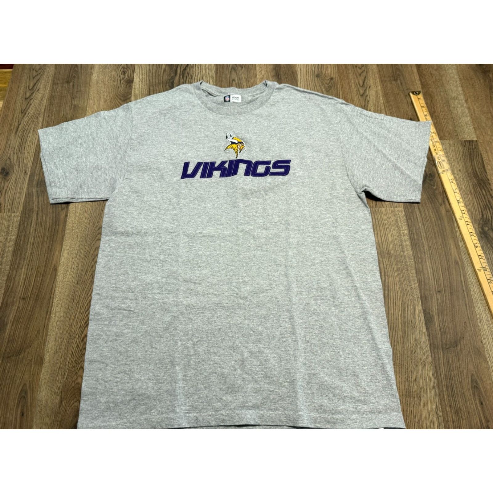 NFL NFL Team Apparel Shirt Men's Large Gray Minnesota Vikings Graphic Print Size US L / EU 52-54 / 3 - 2 Thumbnail