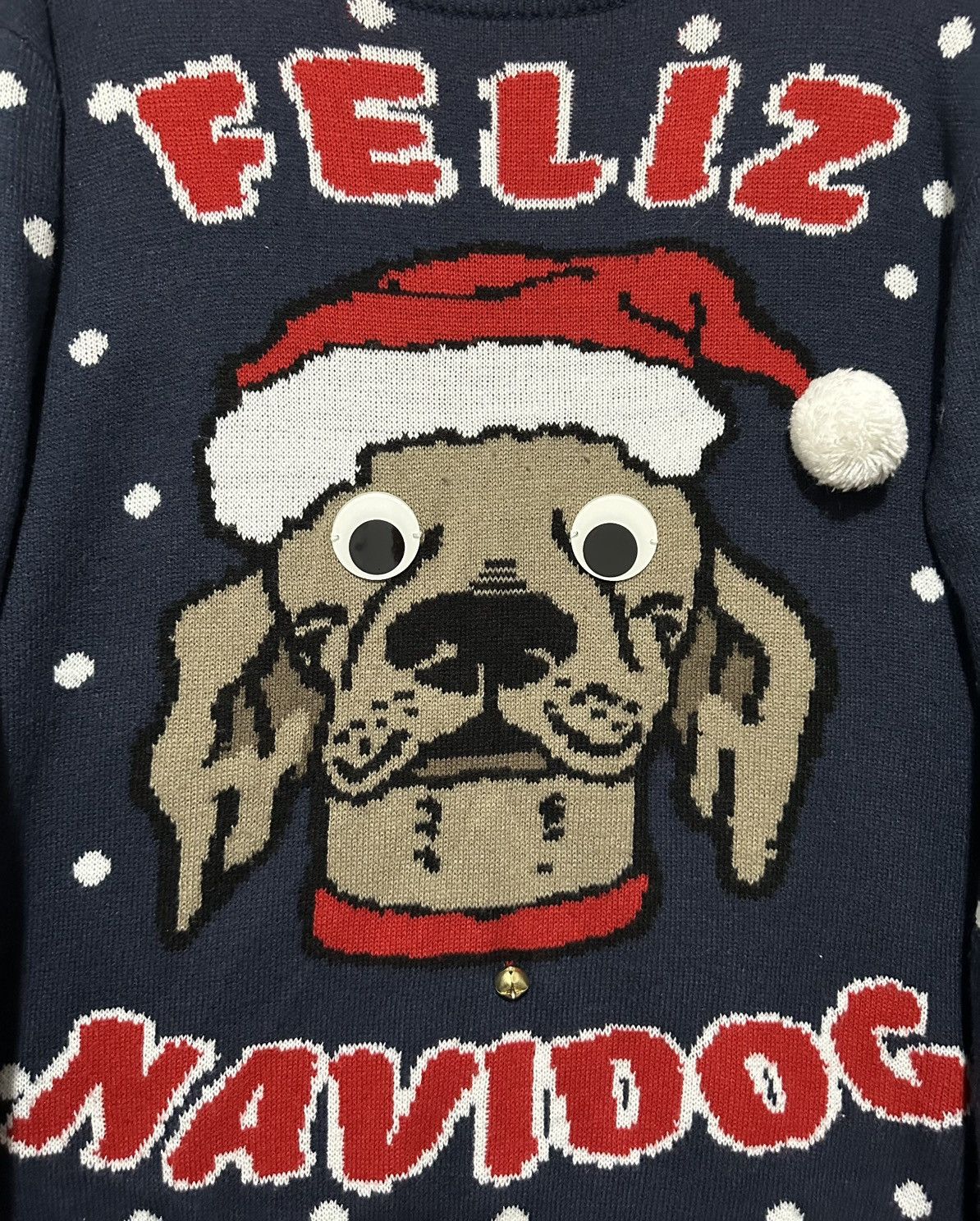 Divided Feliz NaviDog Funny Christmas Jingle sweater Size US XL / EU 56 / 4 - 6 Thumbnail