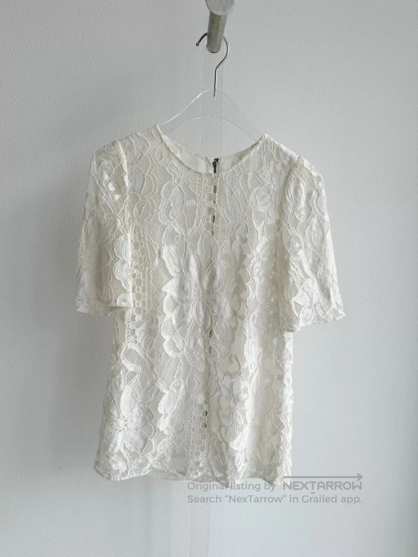 Dolce & Gabbana Dolce&Gabbana White Lace Top. Size XS / US 0-2 / IT 36-38 - 1 Thumbnail