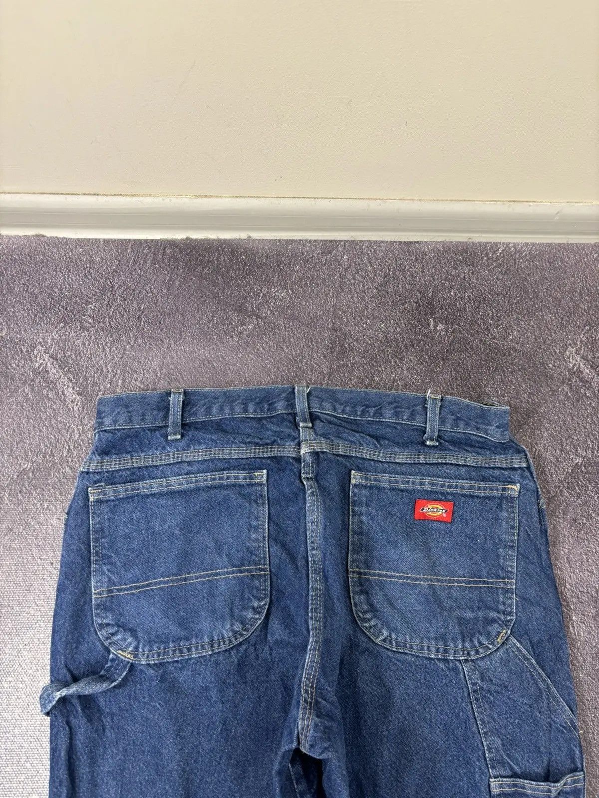 Dickies × Vintage Vintage Dickies Y2K Perforated Work Hype Denim Baggy Jeans Size US 36 / EU 52 - 5 Thumbnail