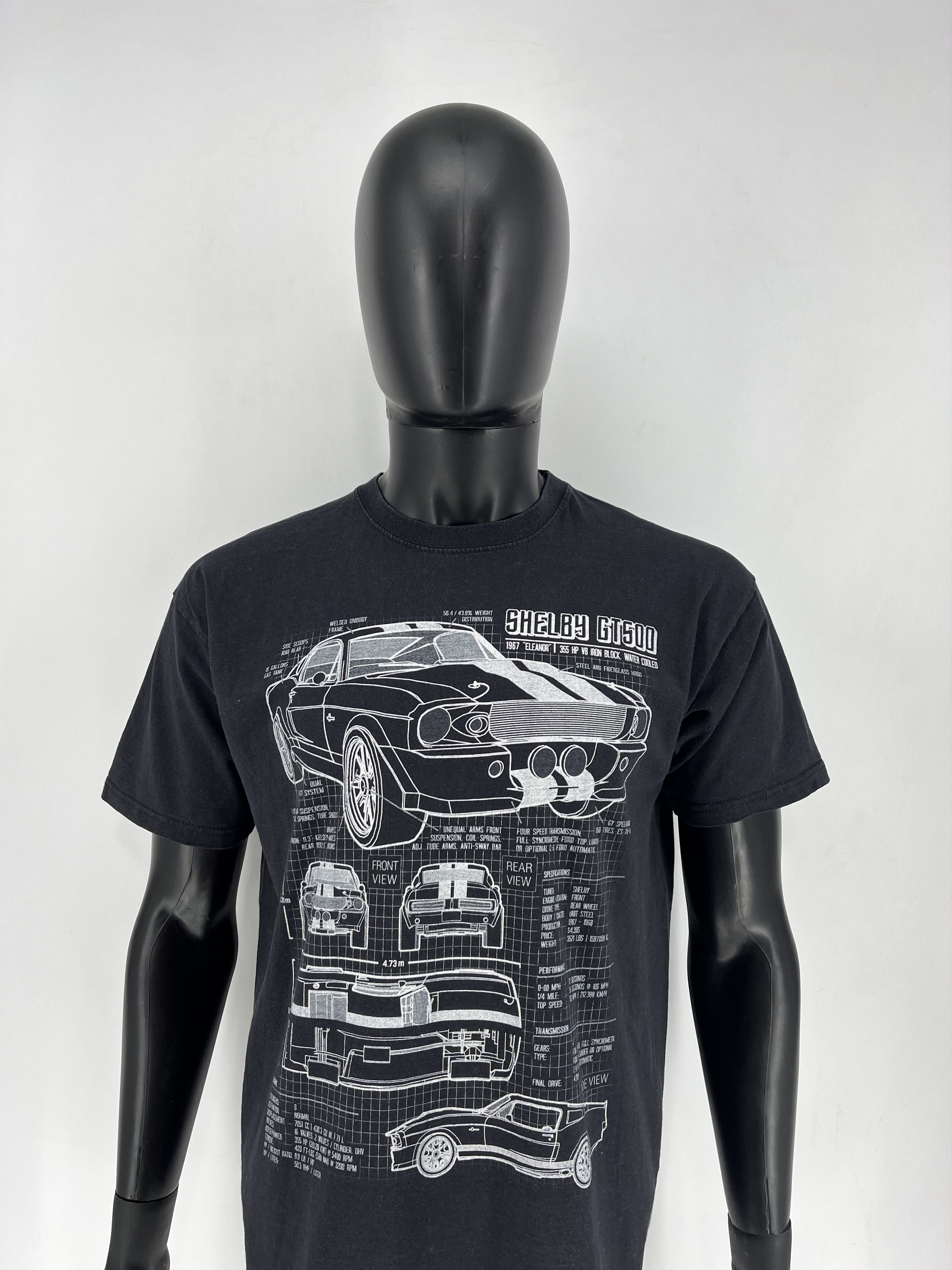 Other ➕ =Vintage Y2K Cool Fade Shelby GT500 Muscle Car T-Shirt USA Size US L / EU 52-54 / 3 - 2 Thumbnail