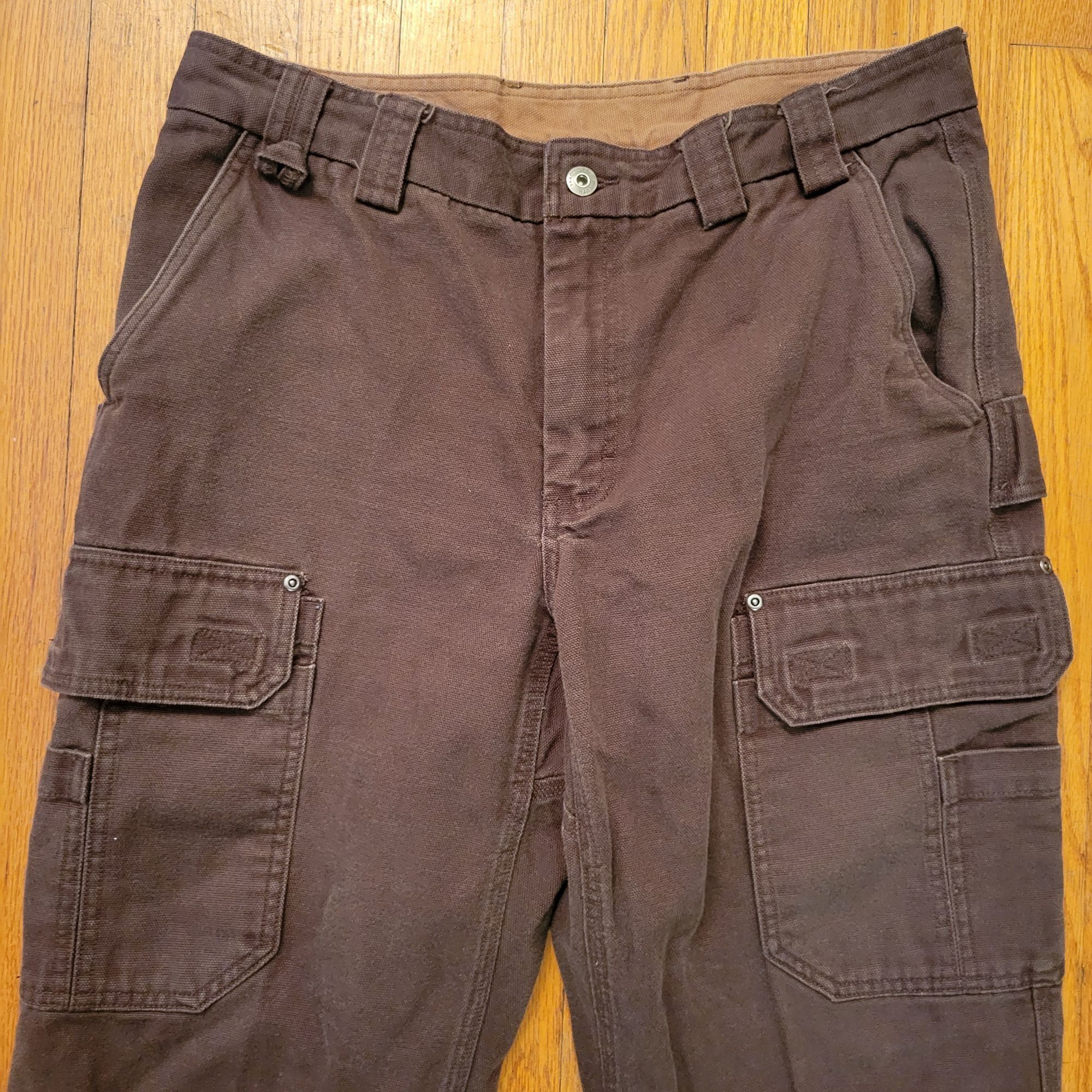 Duluth Trading Company Duluth Trading Brown Cargo Pants 36x28 Canvas Cotton Heavy D Size US 36 / EU 52 - 6 Thumbnail