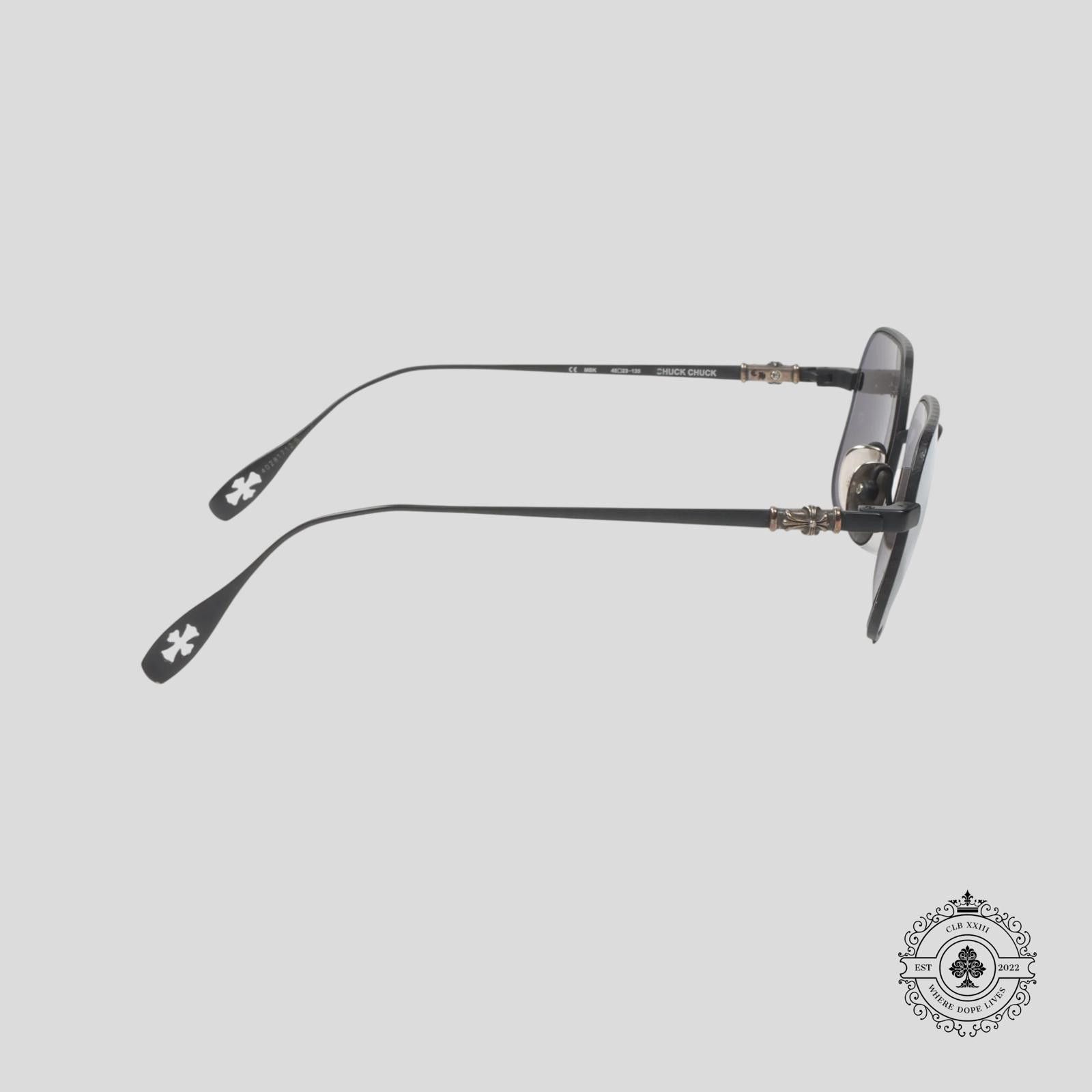 Chrome Hearts Chrome Hearts Chuck Chuck Sunglasses in Matte Black Size ONE SIZE - 2 Thumbnail