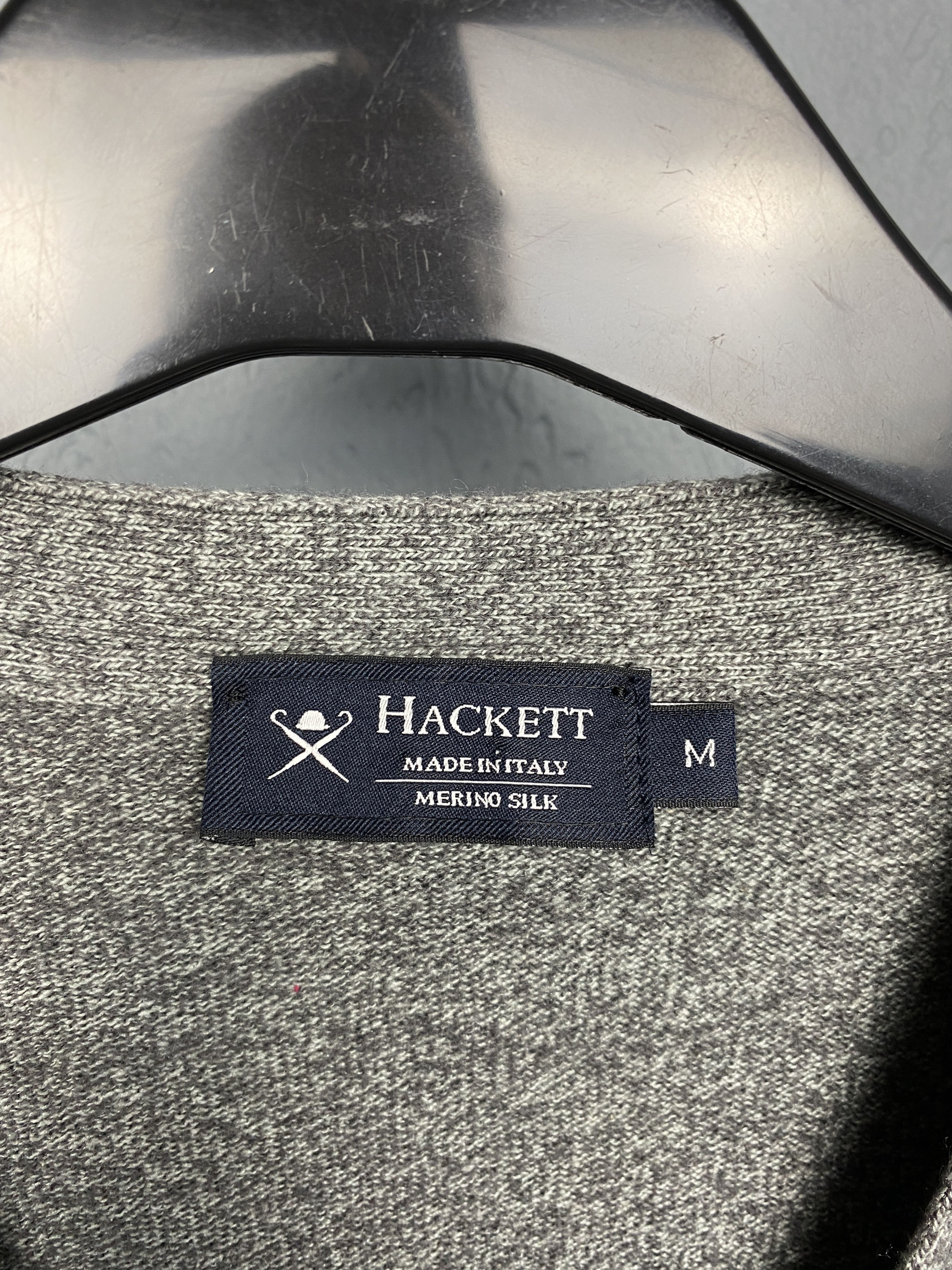 Hackett Hackett Vintage Mens Wool+Silk Cardigan Sweater Size US M / EU 48-50 / 2 - 3 Thumbnail