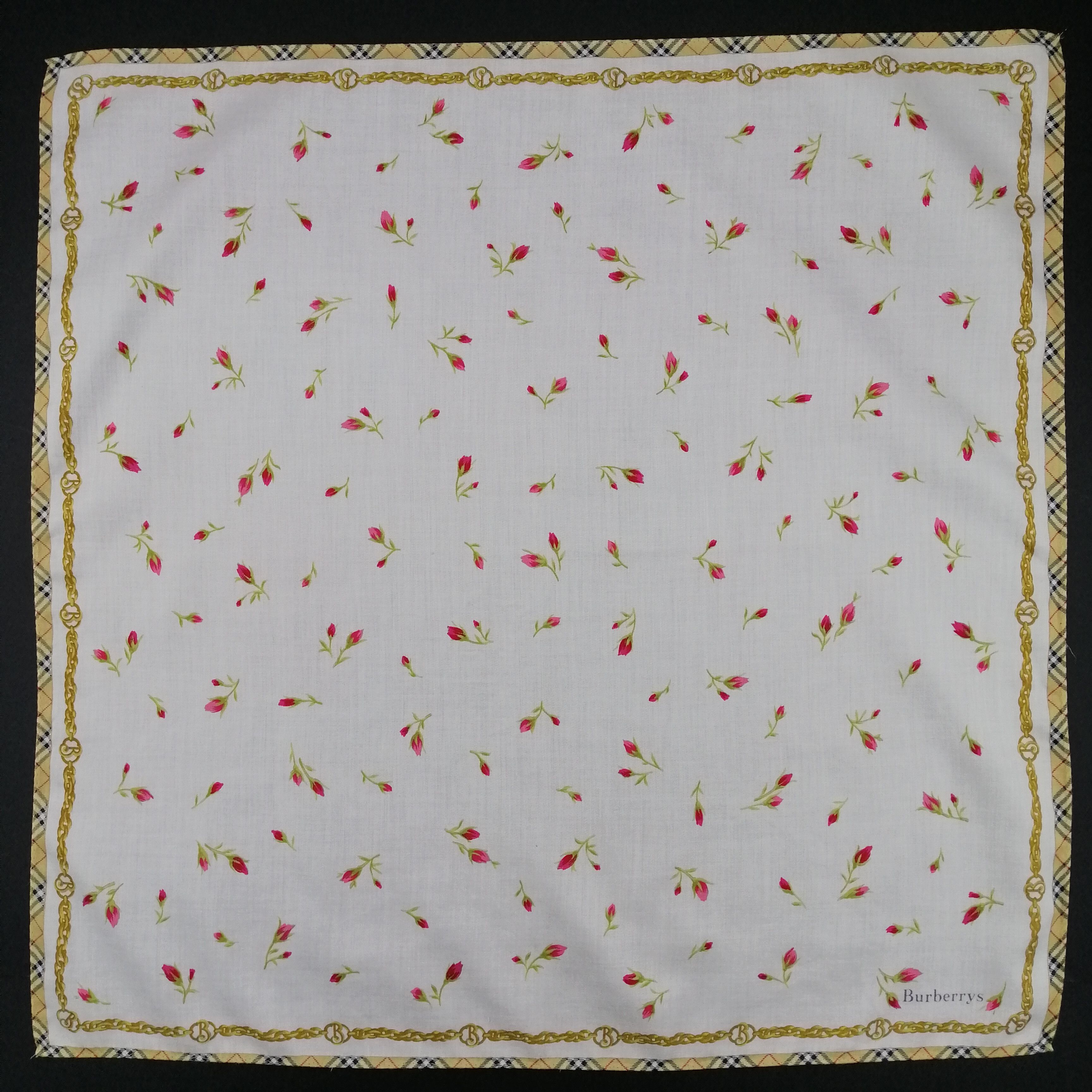 Burberry × Vintage Burberry Handkerchief/Neckerchief/Bandana-KD3126 Size ONE SIZE - 2 Thumbnail