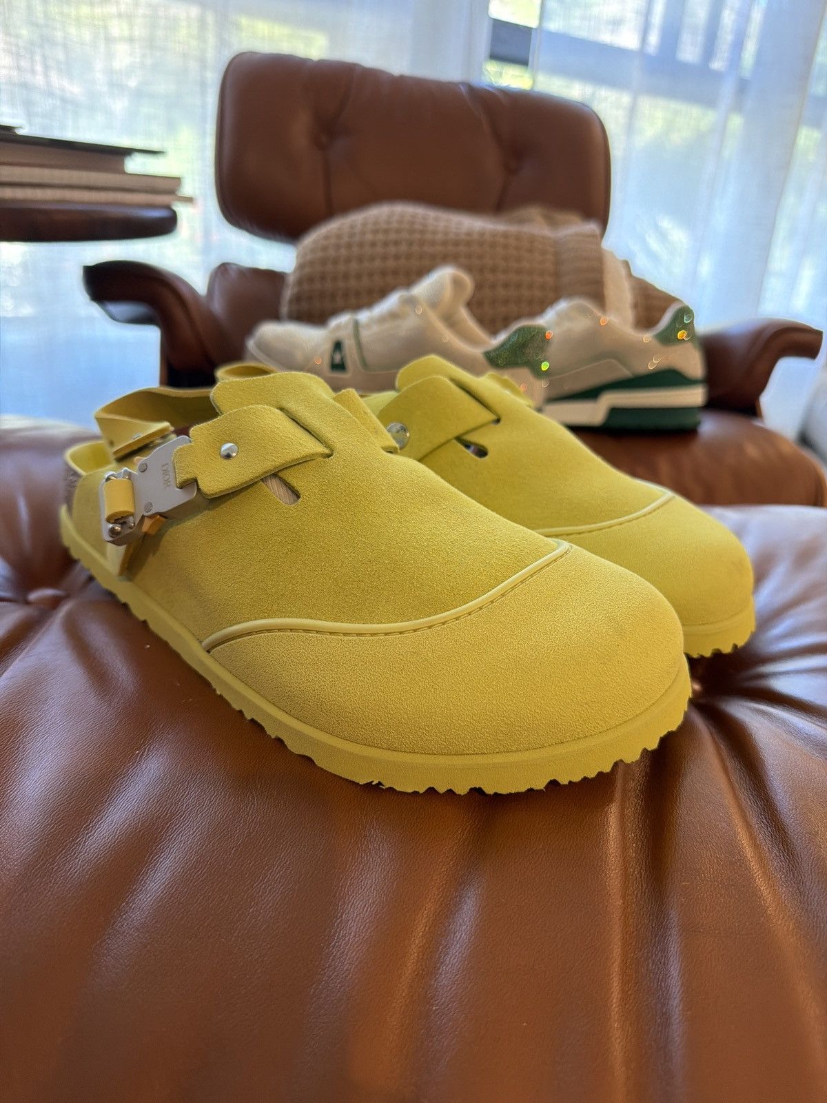 Dior Dior X Birkenstocks - Yellow/Green Color Size US 10.5 / EU 43-44 - 1 Thumbnail