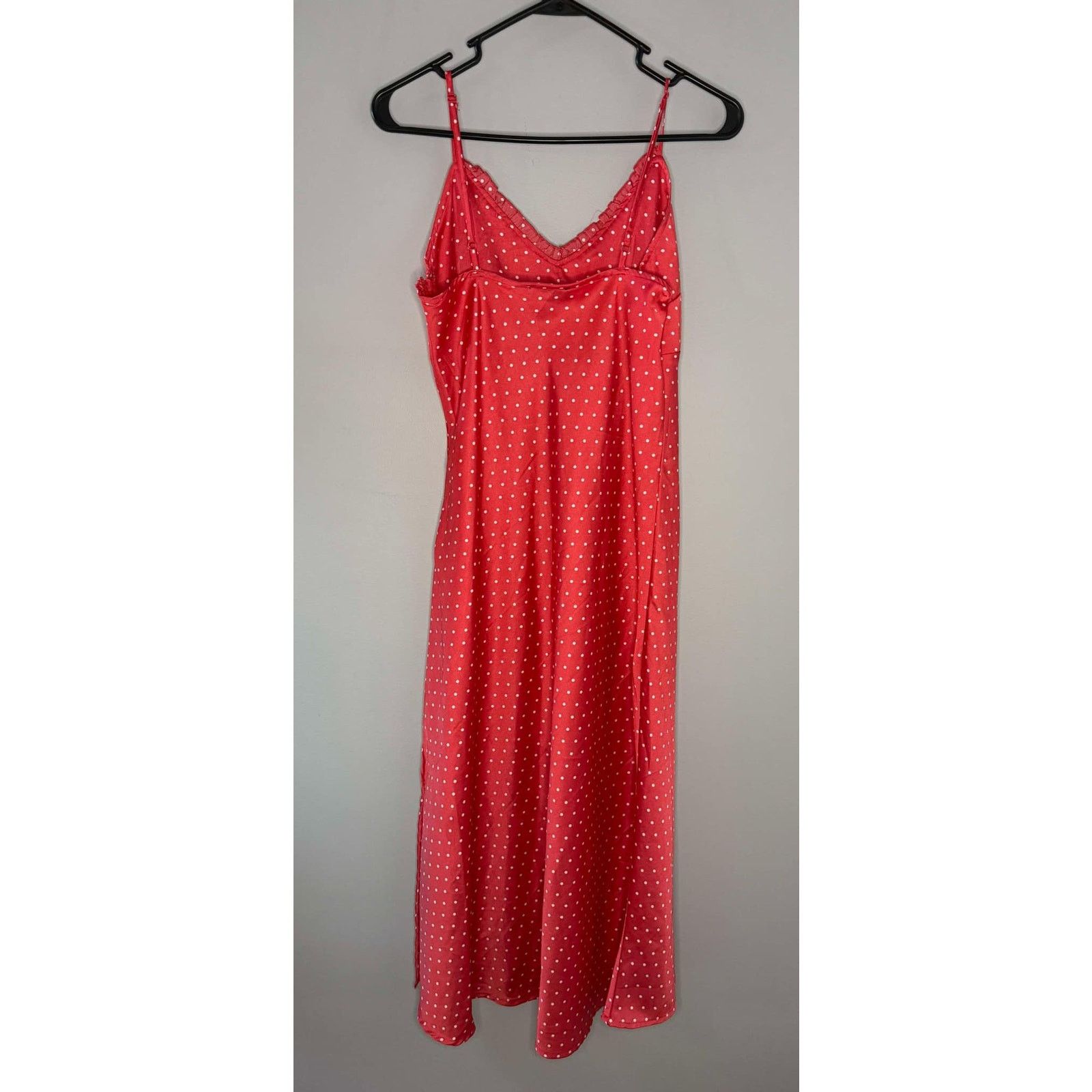 Other Japna Polka Dot Sleeveless V-Neck Midi Slip Dress Red M Size M / US 6-8 / IT 42-44 - 6 Thumbnail