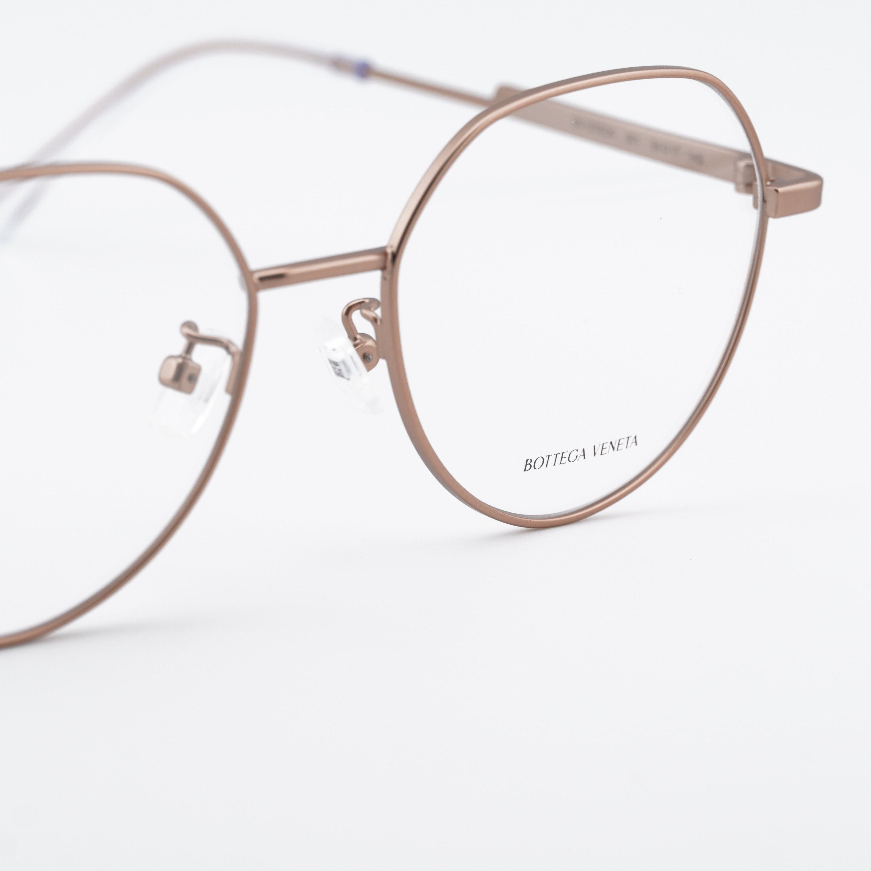 Bottega Veneta Bottega Veneta BV1076OA 001 Eyeglasses Gold 54mm Round Frame Size ONE SIZE - 2 Thumbnail