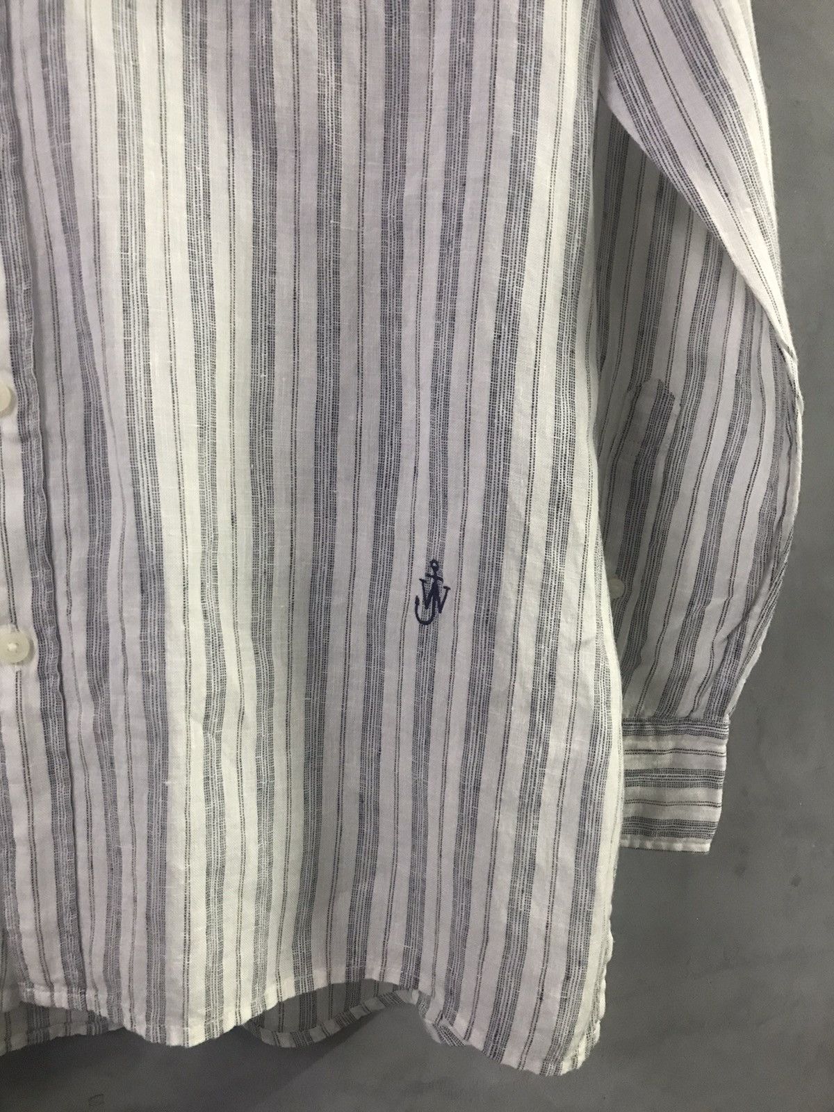 JW Anderson × Uniqlo J.W Anderson x Uniqlo Stripes Mandarin Collar Button Shirt Size US M / EU 48-50 / 2 - 3 Thumbnail