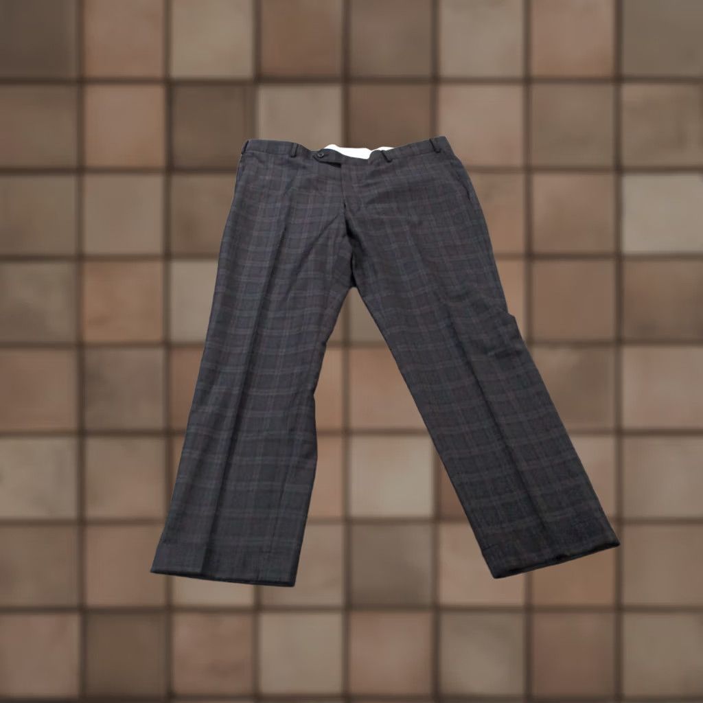 Vintage Samuelsohn Pants Men 42 X 30 Black Plaid Chino Straight Leg Preppy Casual Golf Size US 42 / EU 58 - 1 Thumbnail