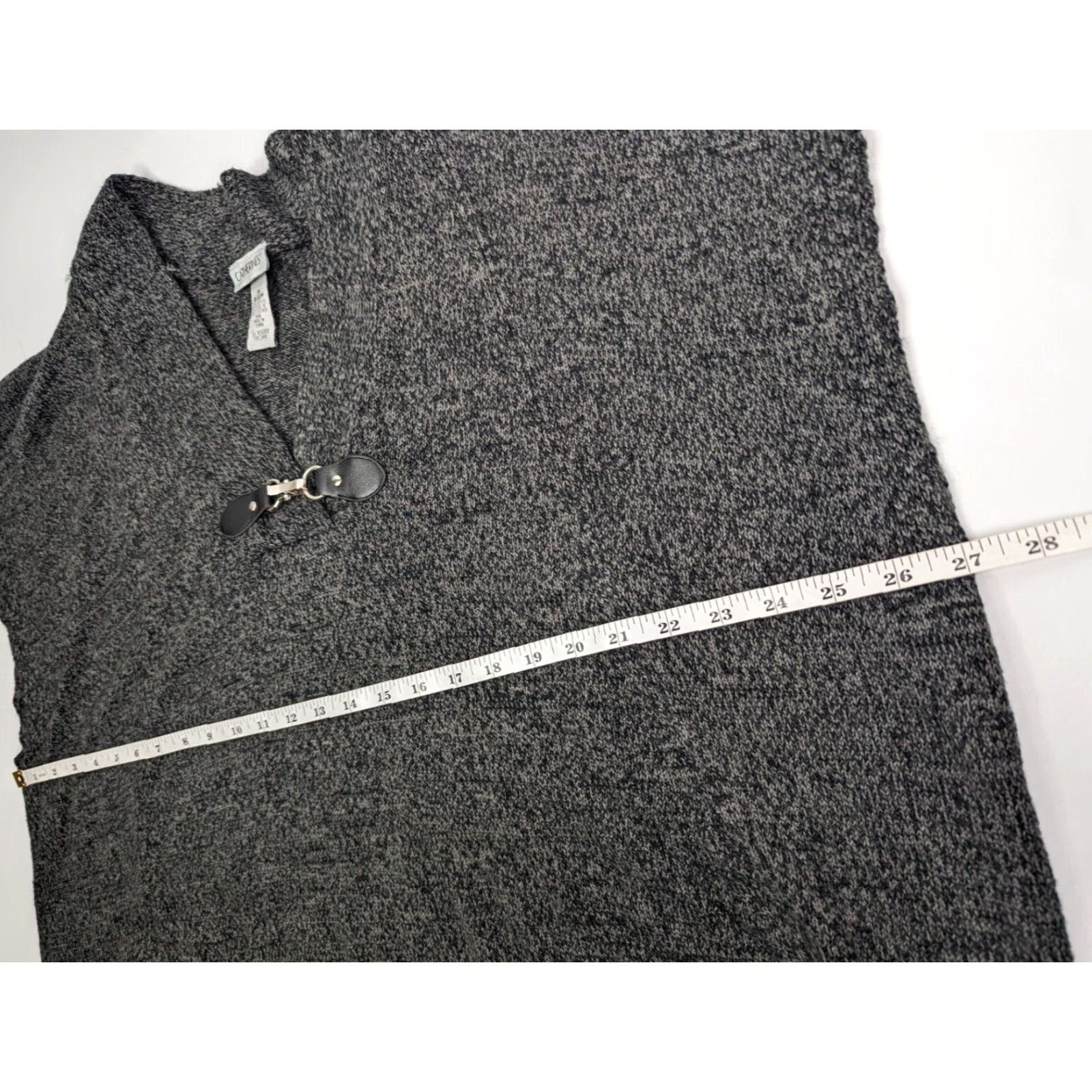 Vintage Catherines Sweater Top 1X Plus Gray Sleeveless Pullover V-Neck Shirt Women Modern Knit Pullover Casual Regular 18/20W Size XL / US 12-14 / IT 48-50 - 5 Thumbnail