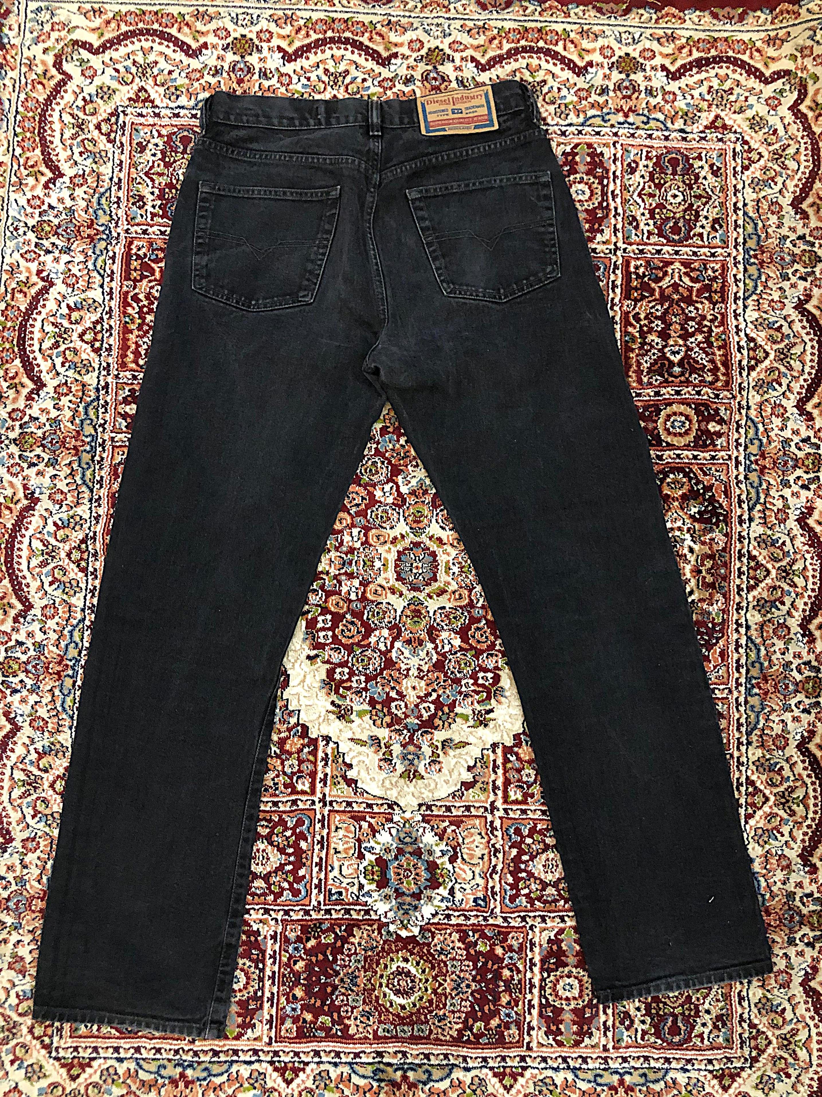 Diesel × Japanese Brand Y2K Baggy Diesel Wide Jeans Pants black 32 Size US 32 / EU 48 - 2 Thumbnail