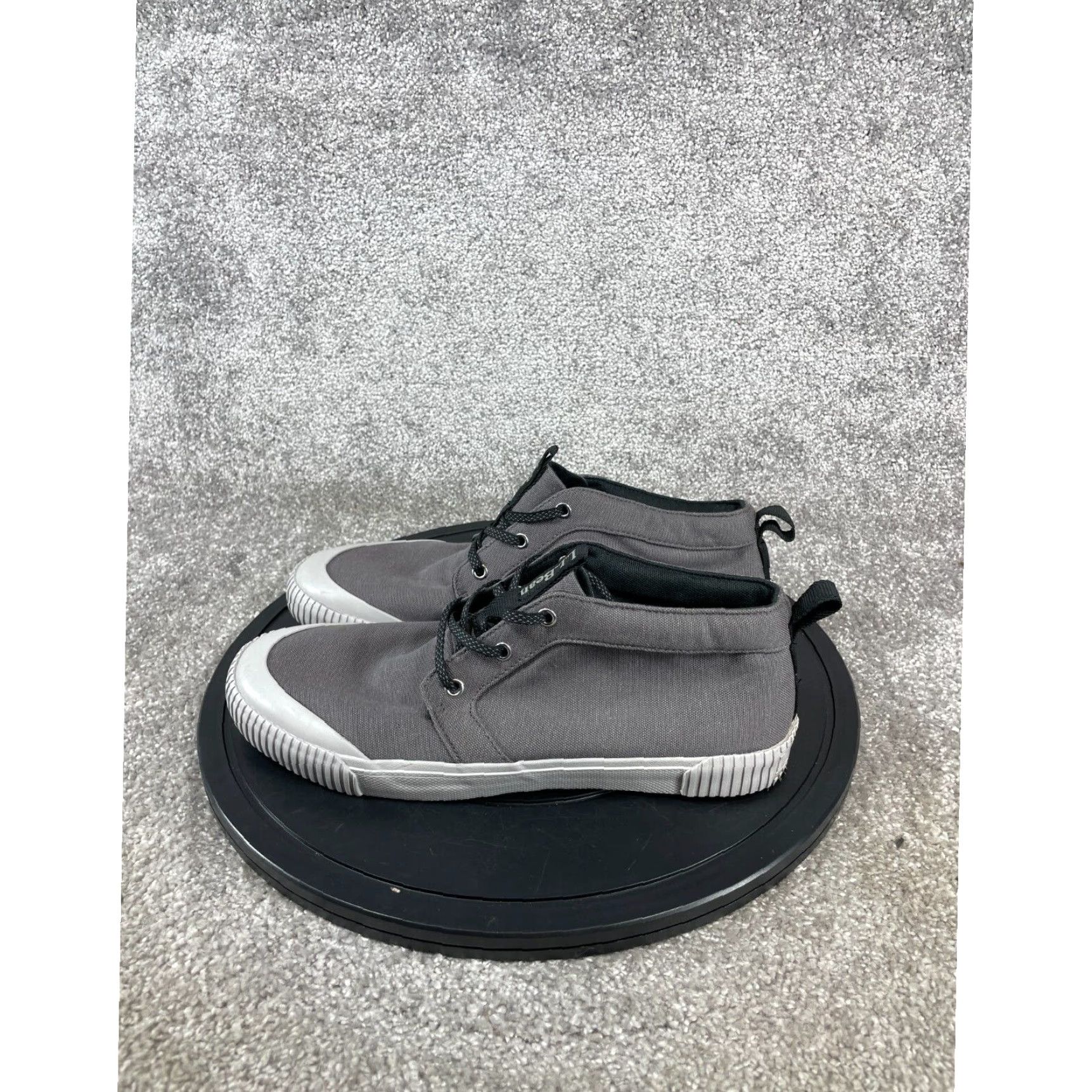 L.L. Bean Eco Woods Gray Canvas Chukka Boots Mens Size 11.5 M